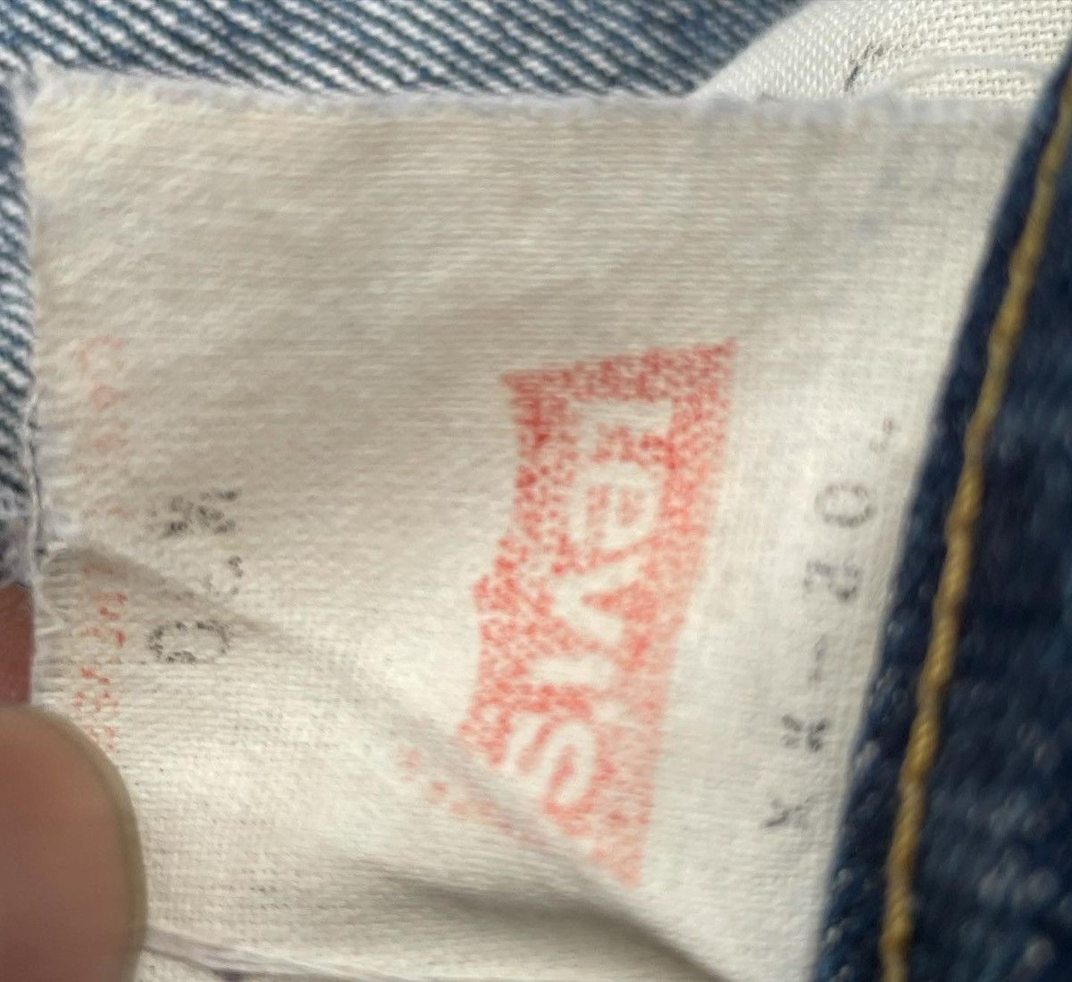 Levi's Vintage Levi’s 98 702XX E 1937 Selvedge Aging Distressed Size US 29 - 9 Thumbnail
