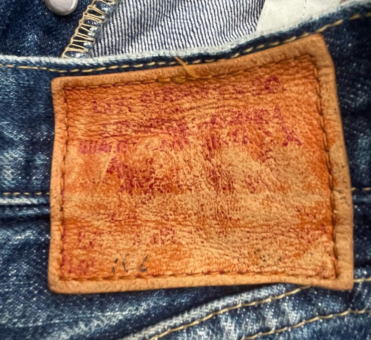 Levi's Vintage Levi’s 98 702XX E 1937 Selvedge Aging Distressed Size US 29 - 7 Thumbnail