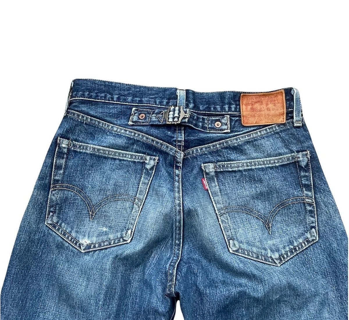 Levi's Vintage Levi’s 98 702XX E 1937 Selvedge Aging Distressed Size US 29 - 5 Thumbnail