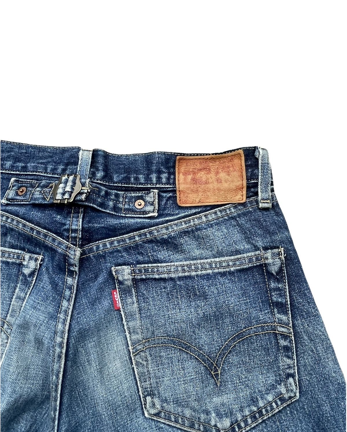 Levi's Vintage Levi’s 98 702XX E 1937 Selvedge Aging Distressed Size US 29 - 14 Thumbnail