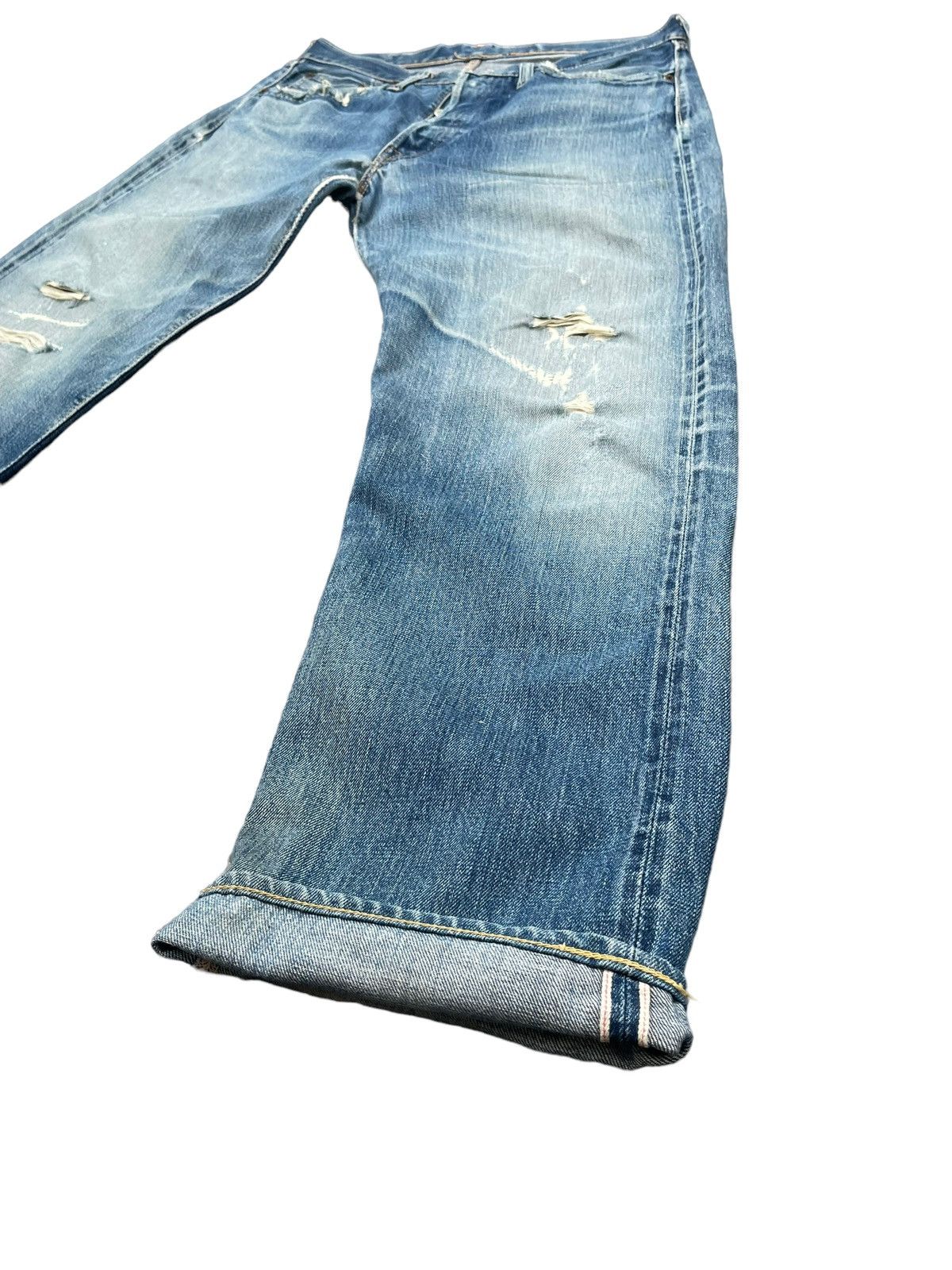 Japanese Brand Vintage Joe Mccoy Selvedge Distresed & Rework Denim Size US 32 / EU 48 - 24 Thumbnail