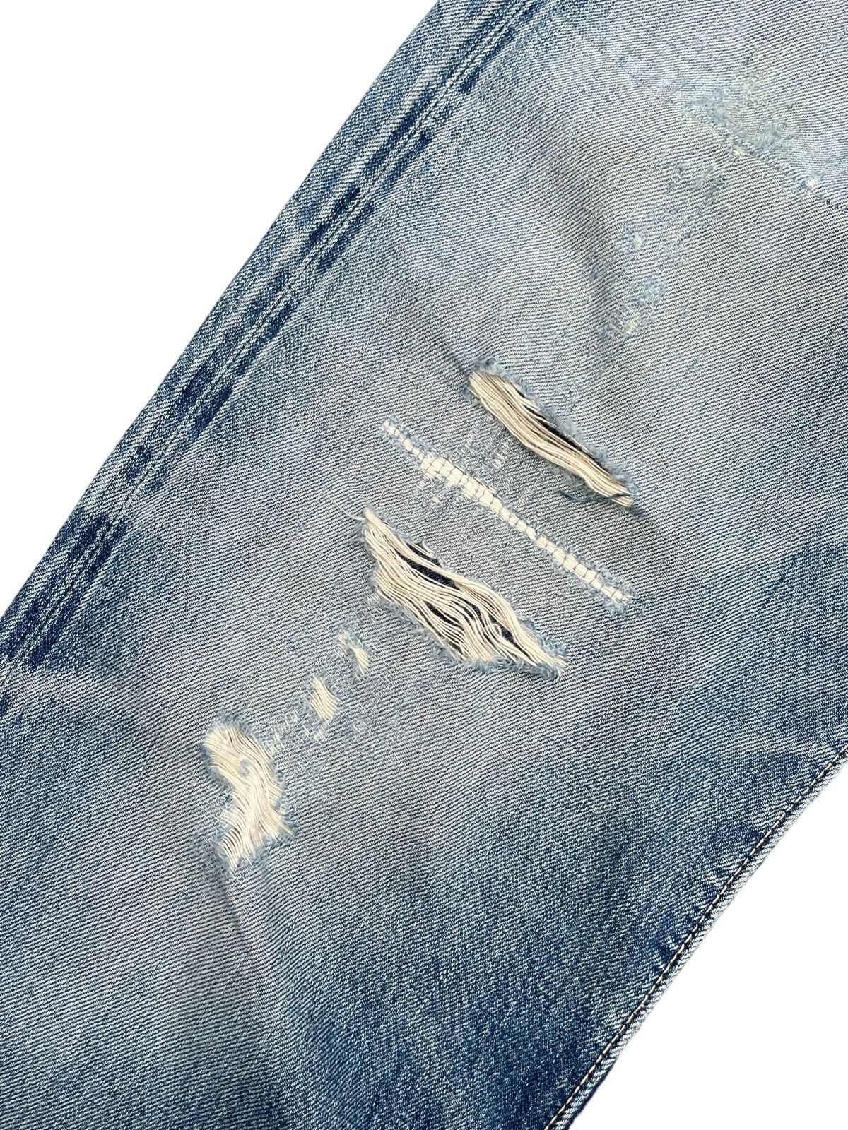 Japanese Brand Vintage Joe Mccoy Selvedge Distresed & Rework Denim Size US 32 / EU 48 - 4 Thumbnail