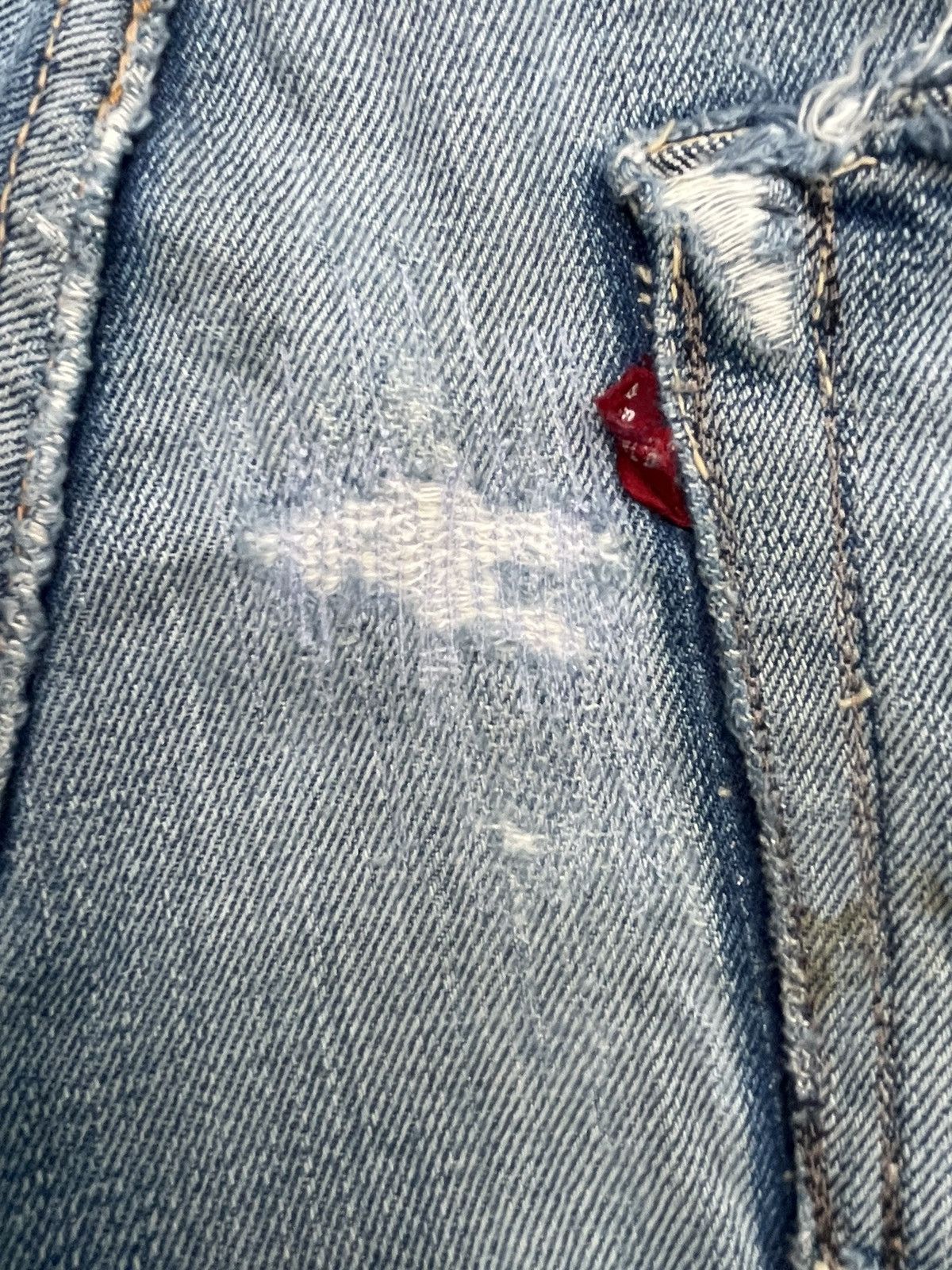 Japanese Brand Vintage Joe Mccoy Selvedge Distresed & Rework Denim Size US 32 / EU 48 - 13 Thumbnail