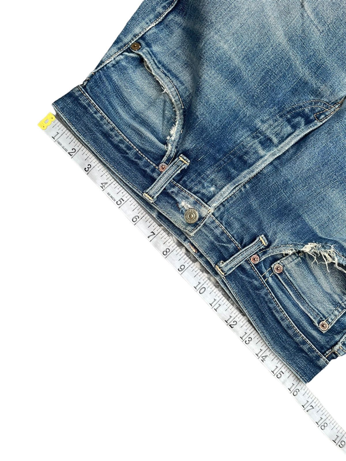 Japanese Brand Vintage Joe Mccoy Selvedge Distresed & Rework Denim Size US 32 / EU 48 - 20 Thumbnail