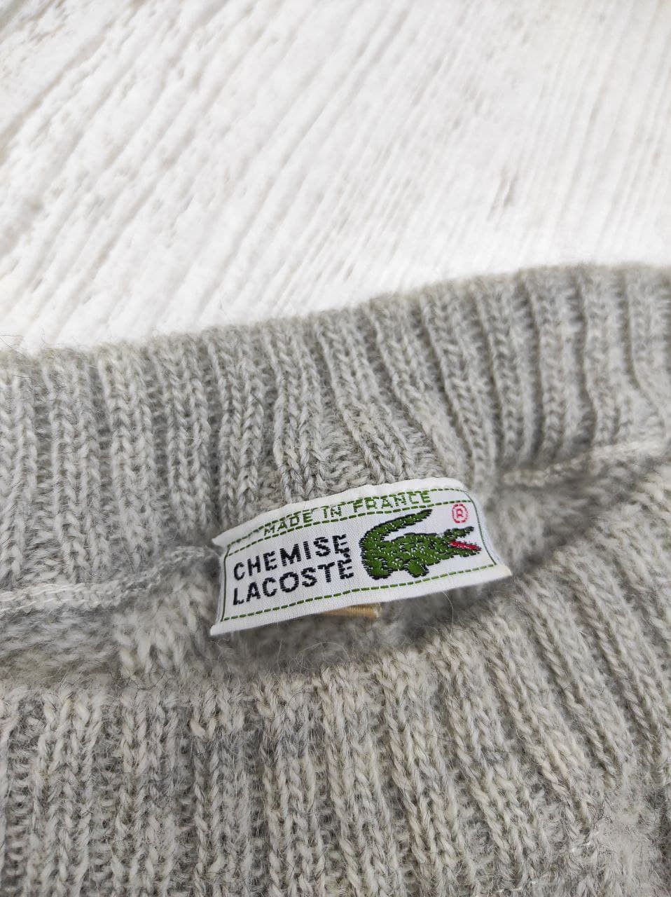 Lacoste Lacoste Chemise Vintage 80s Knit Pullover Cable Knit Size 4 Size US M / EU 48-50 / 2 - 9 Thumbnail