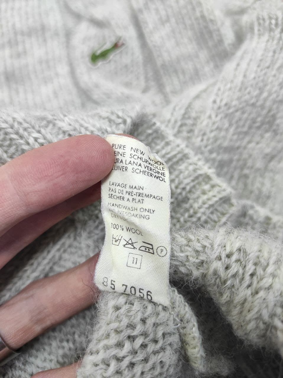 Lacoste Lacoste Chemise Vintage 80s Knit Pullover Cable Knit Size 4 Size US M / EU 48-50 / 2 - 11 Thumbnail