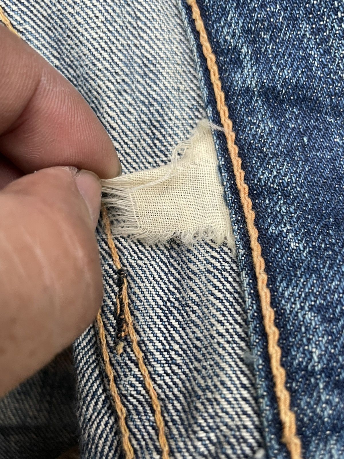 Sugar Cane Vintage Sugar Cane Selvedge Distresed & Rework Denim Size US 30 / EU 46 - 18 Thumbnail