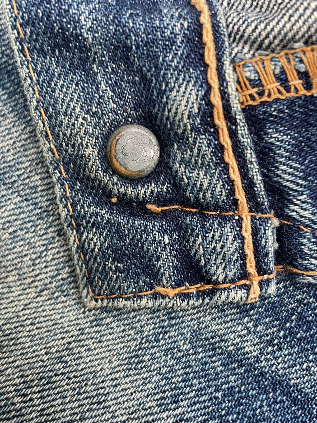 Sugar Cane Vintage Sugar Cane Selvedge Distresed & Rework Denim Size US 30 / EU 46 - 19 Thumbnail