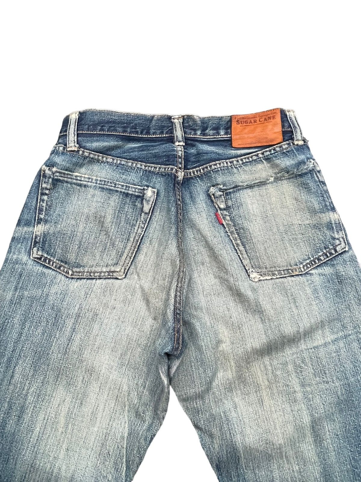 Sugar Cane Vintage Sugar Cane Selvedge Distresed & Rework Denim Size US 30 / EU 46 - 11 Thumbnail