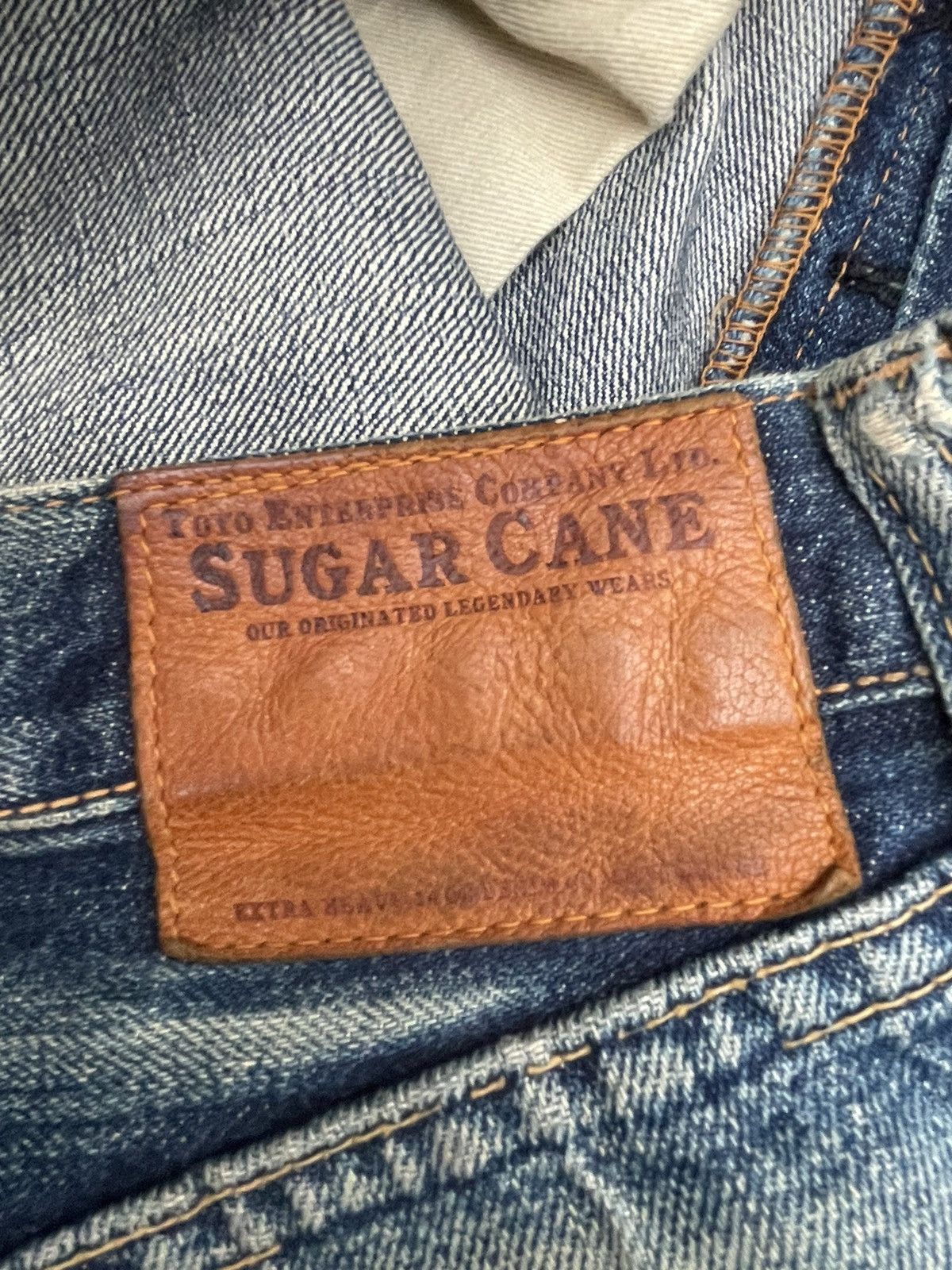Sugar Cane Vintage Sugar Cane Selvedge Distresed & Rework Denim Size US 30 / EU 46 - 16 Thumbnail
