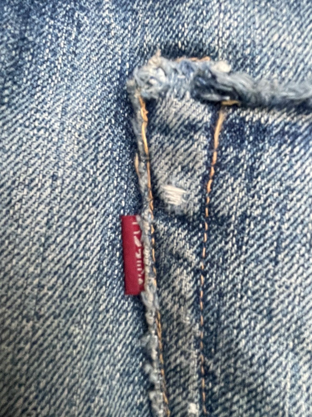 Sugar Cane Vintage Sugar Cane Selvedge Distresed & Rework Denim Size US 30 / EU 46 - 17 Thumbnail