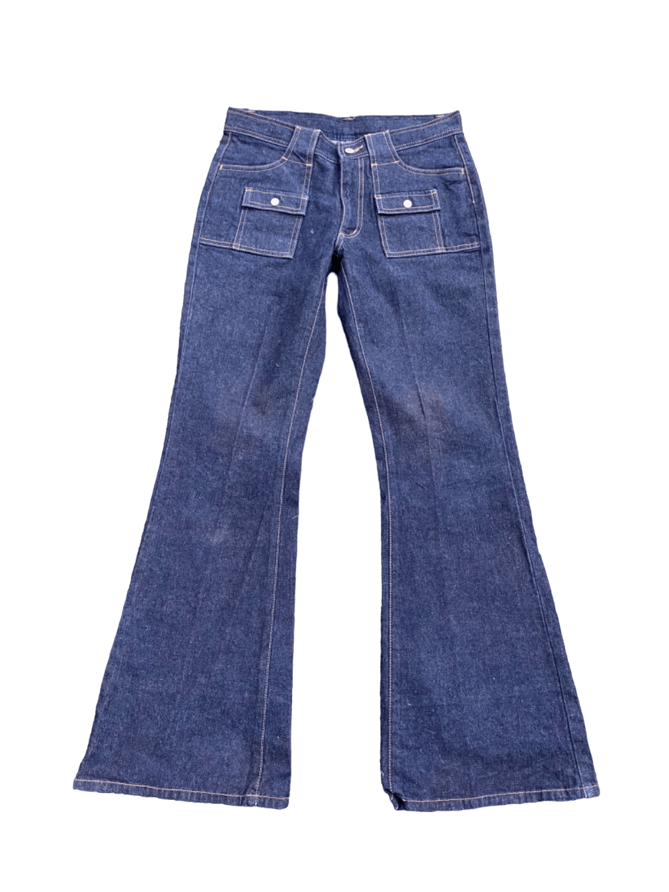 image of Archival Clothing x If Six Was Nine Flared Japanese Bush Pants Denim, Men's (Size 30)