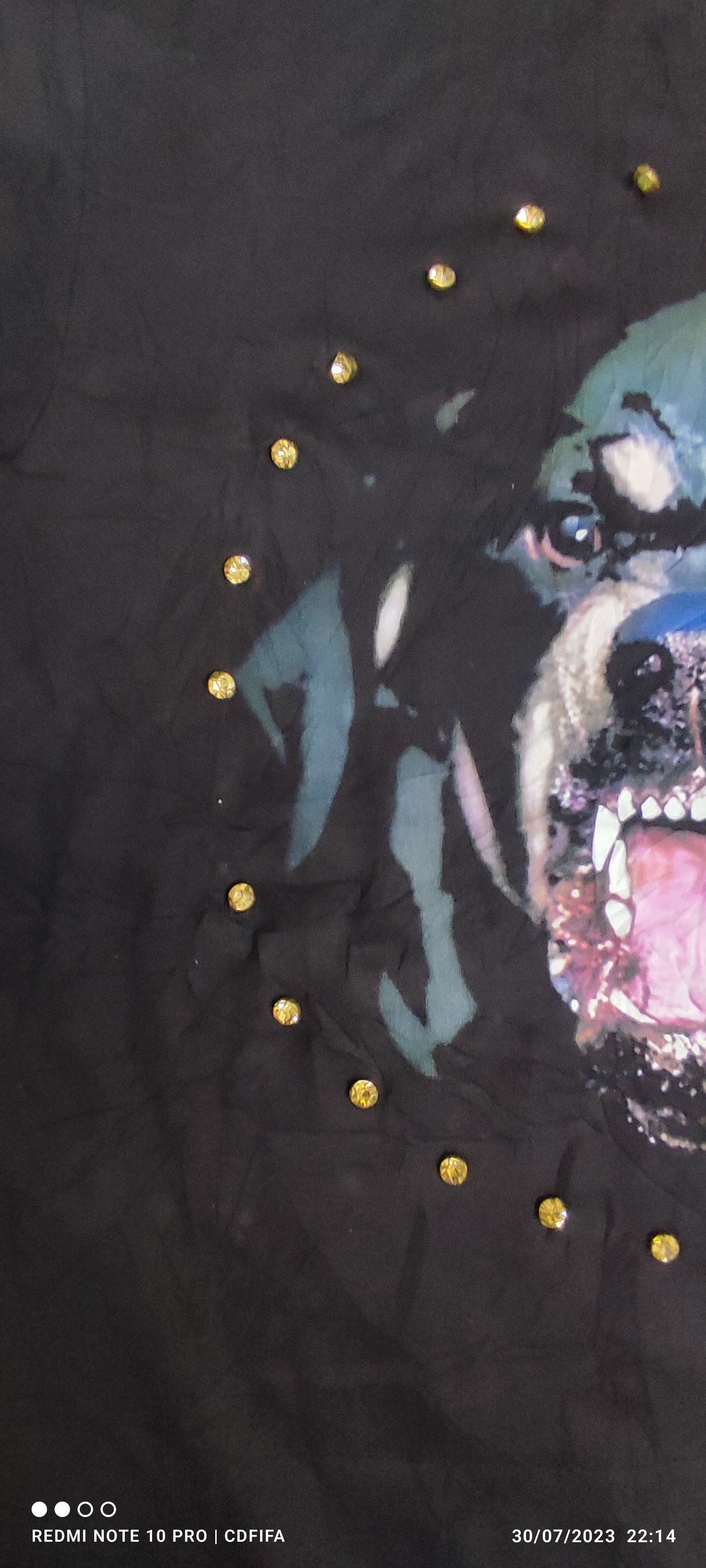 Givenchy Rottweiler Big Face Embellishment Stud shirt