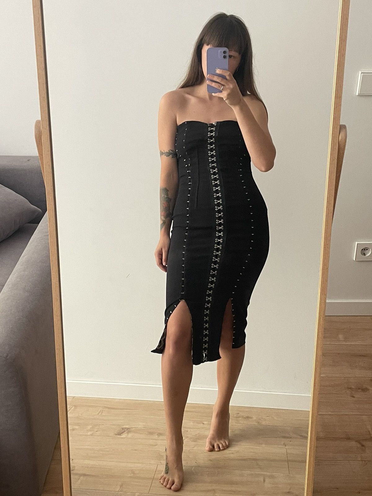 Dolce & Gabbana × Vintage Dolce Gabbana Dress 2003 Corset Lace Bodycon Bustier Bondage Size S / US 4 / IT 40 - 1 Thumbnail
