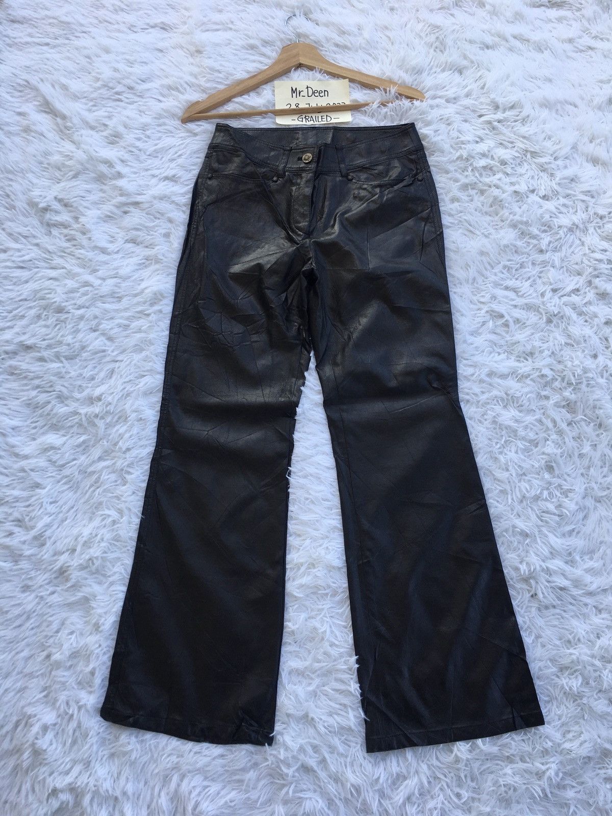 Japanese Brand Rare Vintage Evex by Krizia Leather Pants Size US 27 - 1 Thumbnail