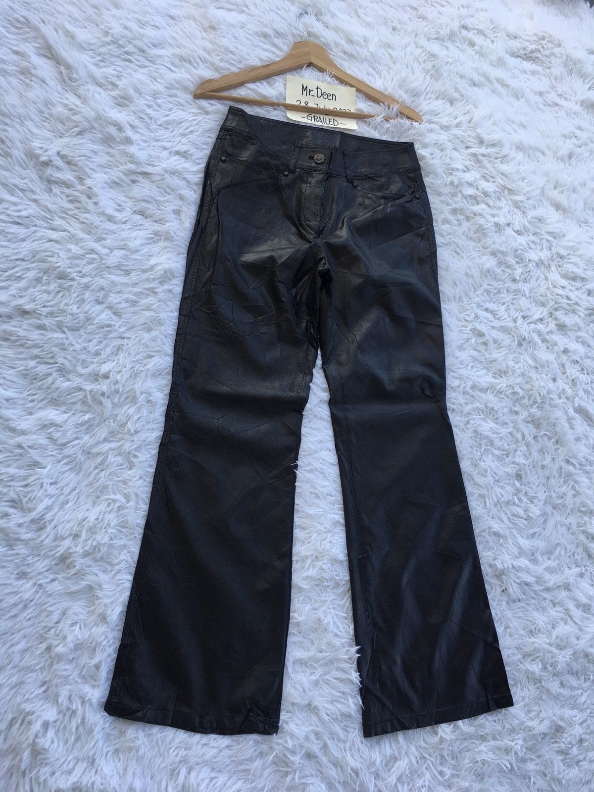 Japanese Brand Rare Vintage Evex by Krizia Leather Pants Size US 27 - 2 Thumbnail