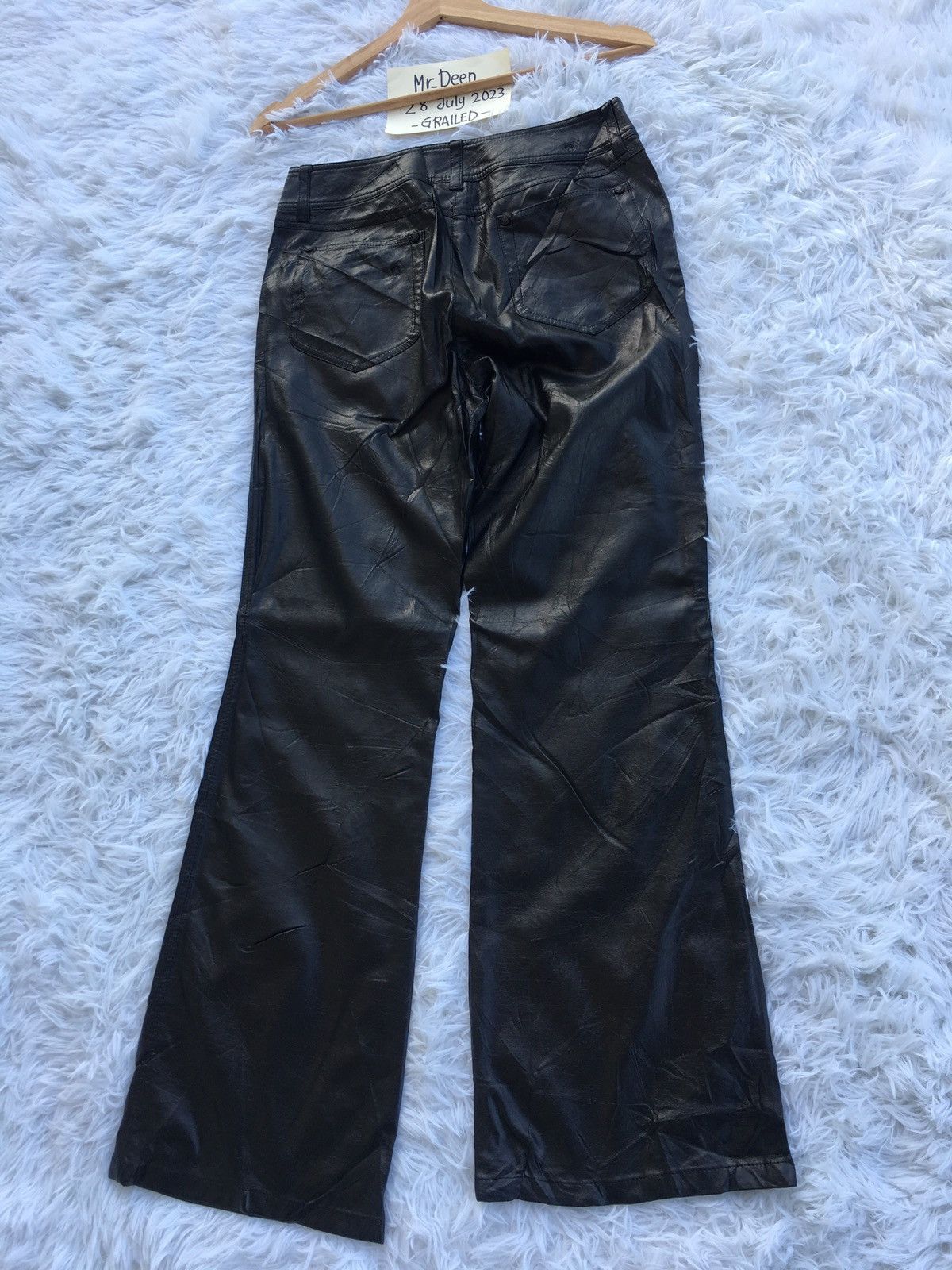 Japanese Brand Rare Vintage Evex by Krizia Leather Pants Size US 27 - 14 Thumbnail