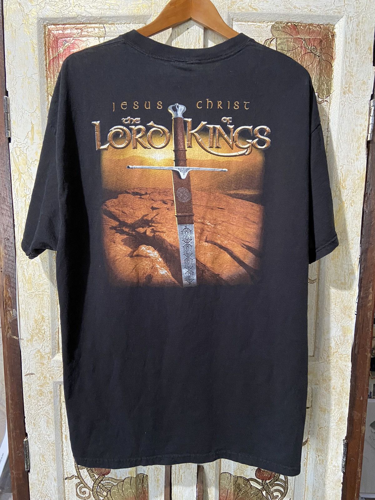 Vintage Vintage parody the lord of the king jesus christ tee xxl Size US XXL / EU 58 / 5 - 1 Thumbnail