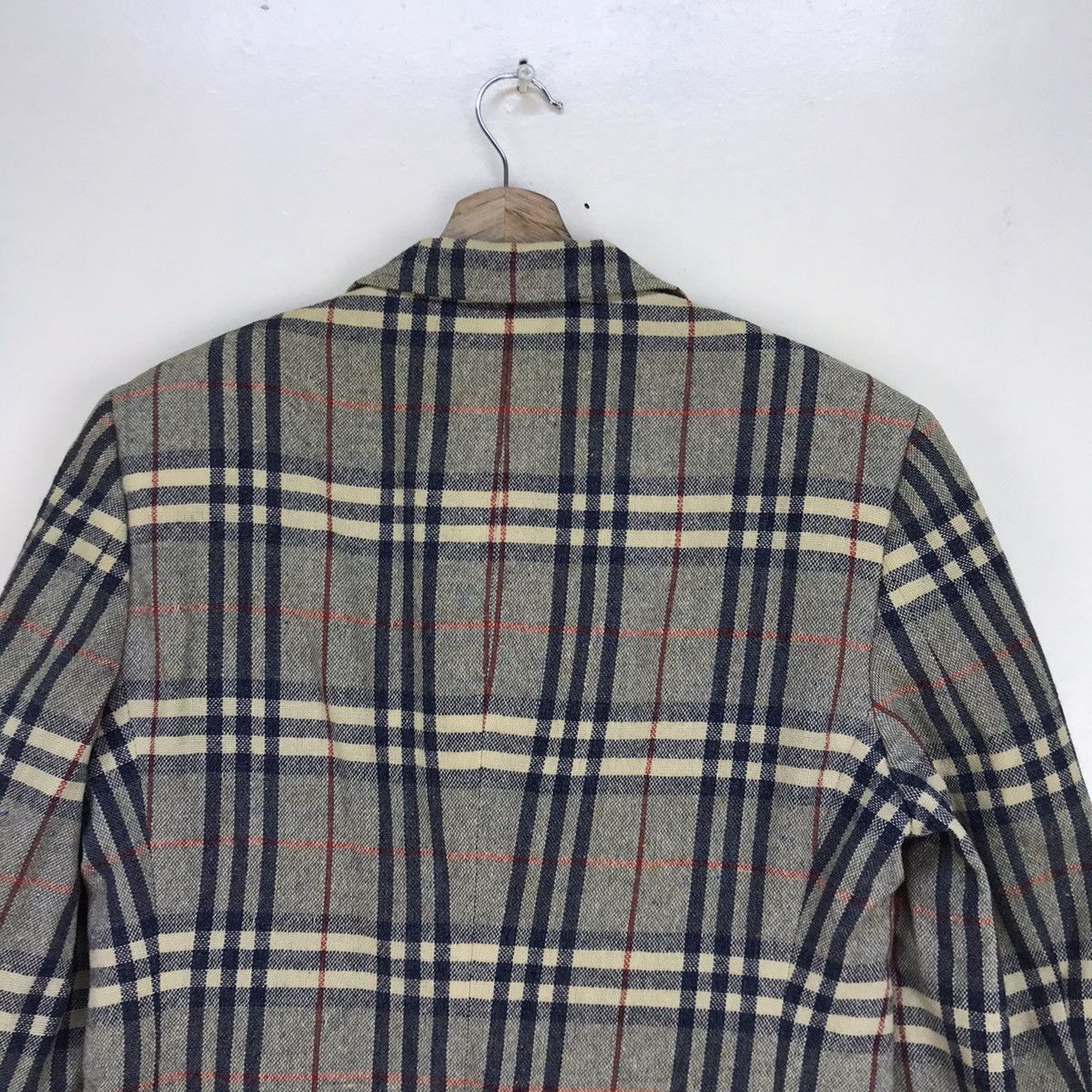 Burberry Prorsum × Vintage Made in England Burberrys Nova Check Linen Coat Blazer Size US XS / EU 42 / 0 - 10 Thumbnail