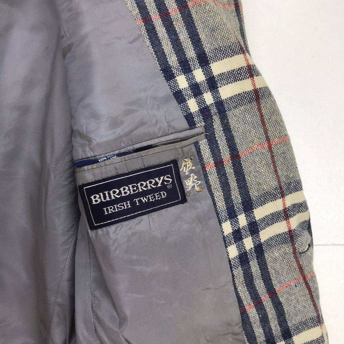Burberry Prorsum × Vintage Made in England Burberrys Nova Check Linen Coat Blazer Size US XS / EU 42 / 0 - 11 Thumbnail