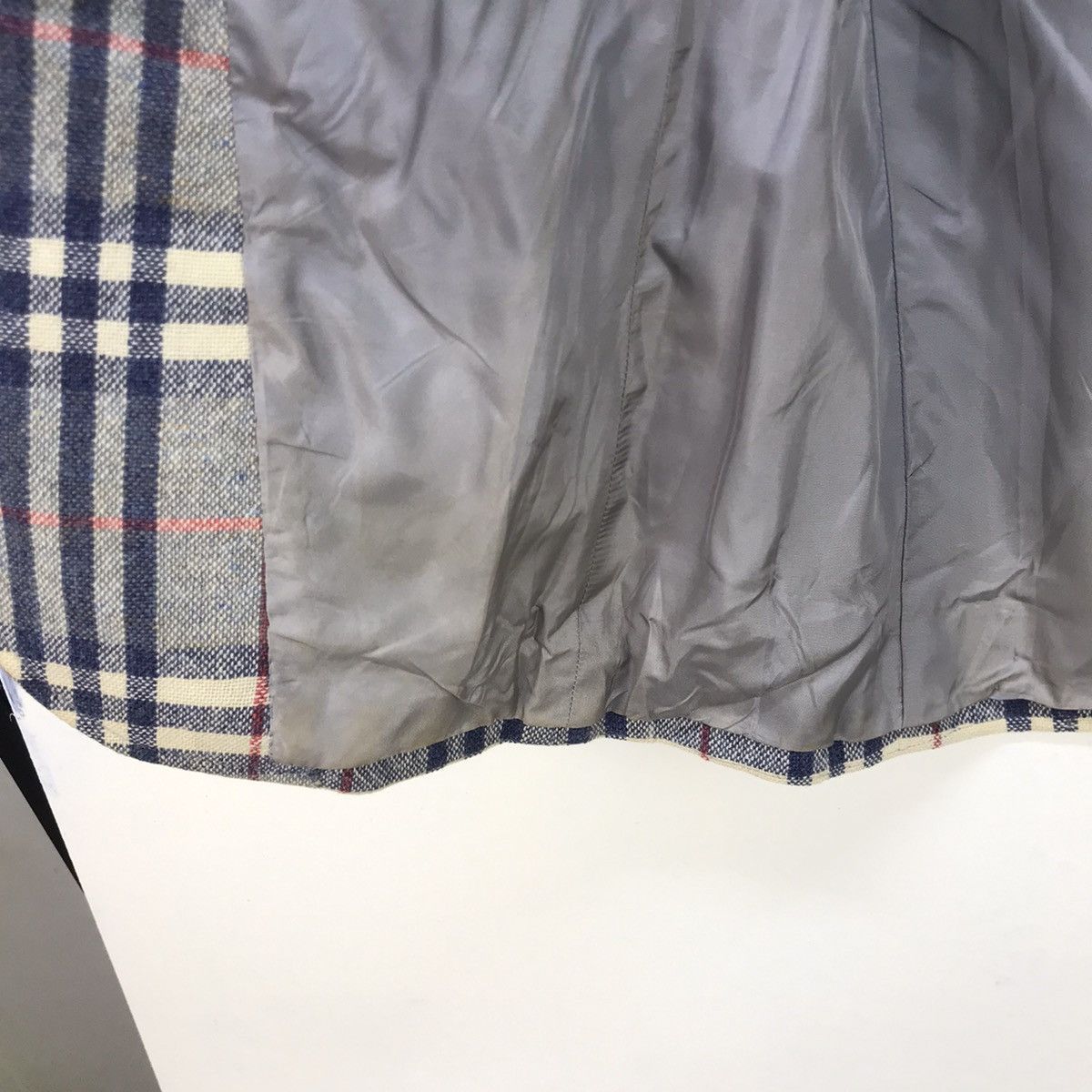 Burberry Prorsum × Vintage Made in England Burberrys Nova Check Linen Coat Blazer Size US XS / EU 42 / 0 - 15 Thumbnail