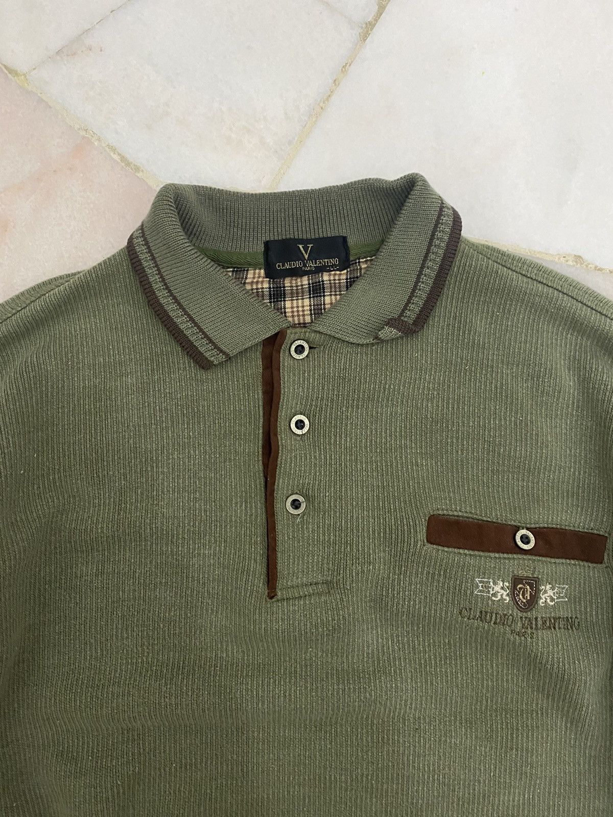 Japanese Brand × Valentino × Vintage Claudio Valentino Sweatshirt Embroidery Logo Size US XL / EU 56 / 4 - 5 Thumbnail