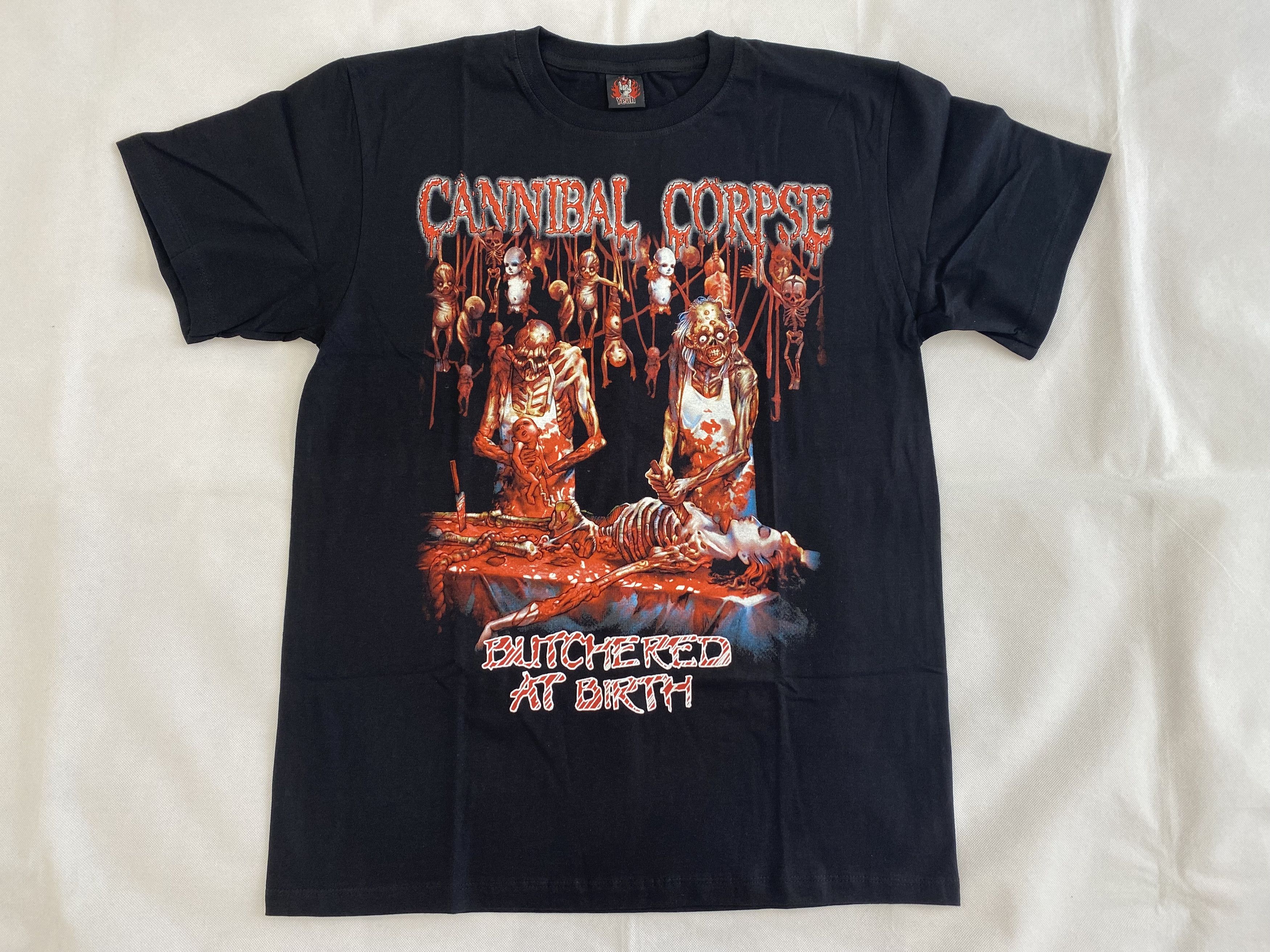 Rock Band Rock T Shirt Streetwear <b>Cannibal</b> <b>Corpse</b> Butchered at Birth Death ...