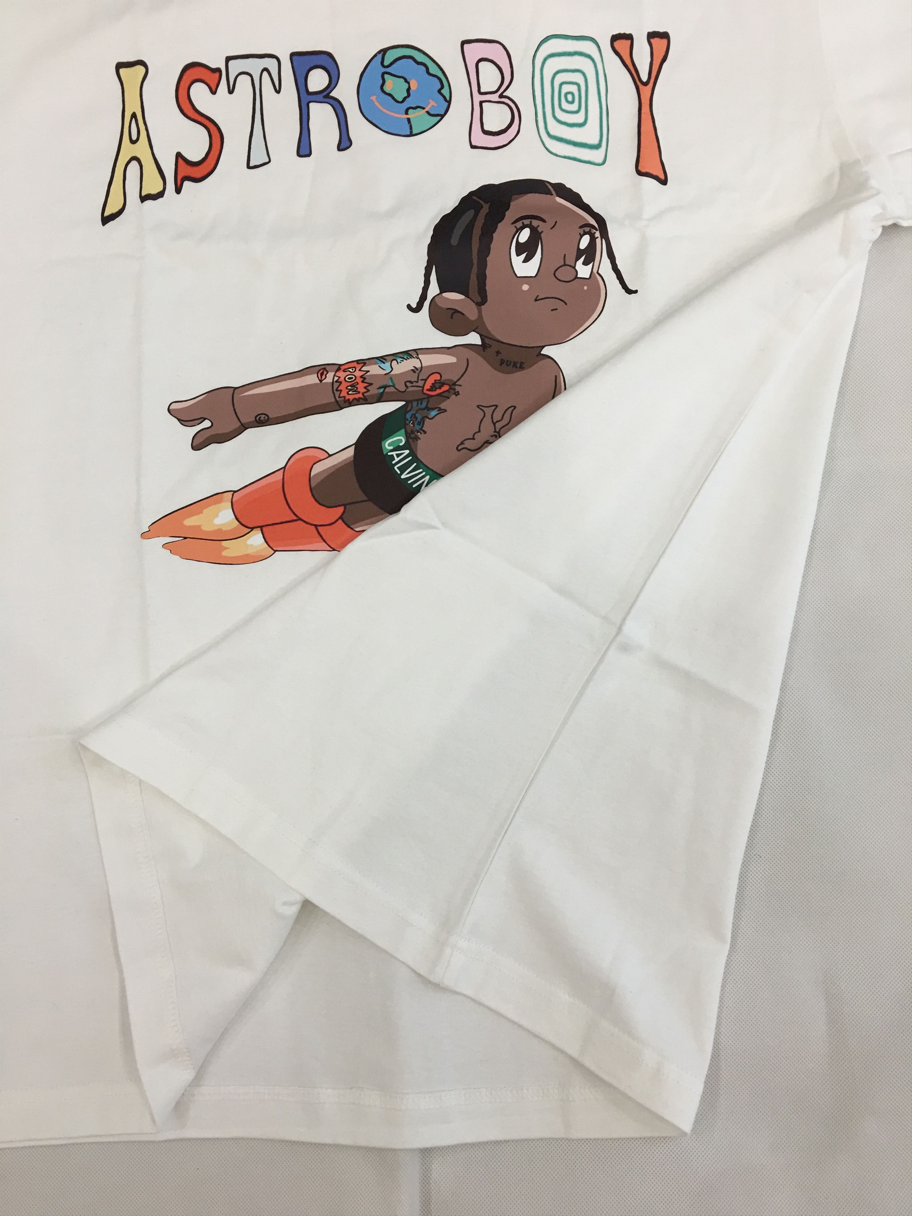 Cartoon Network Travis Scott Cactus Jack Astroboy Printed Graphic Tee XL Size US XL / EU 56 / 4 - 4 Thumbnail