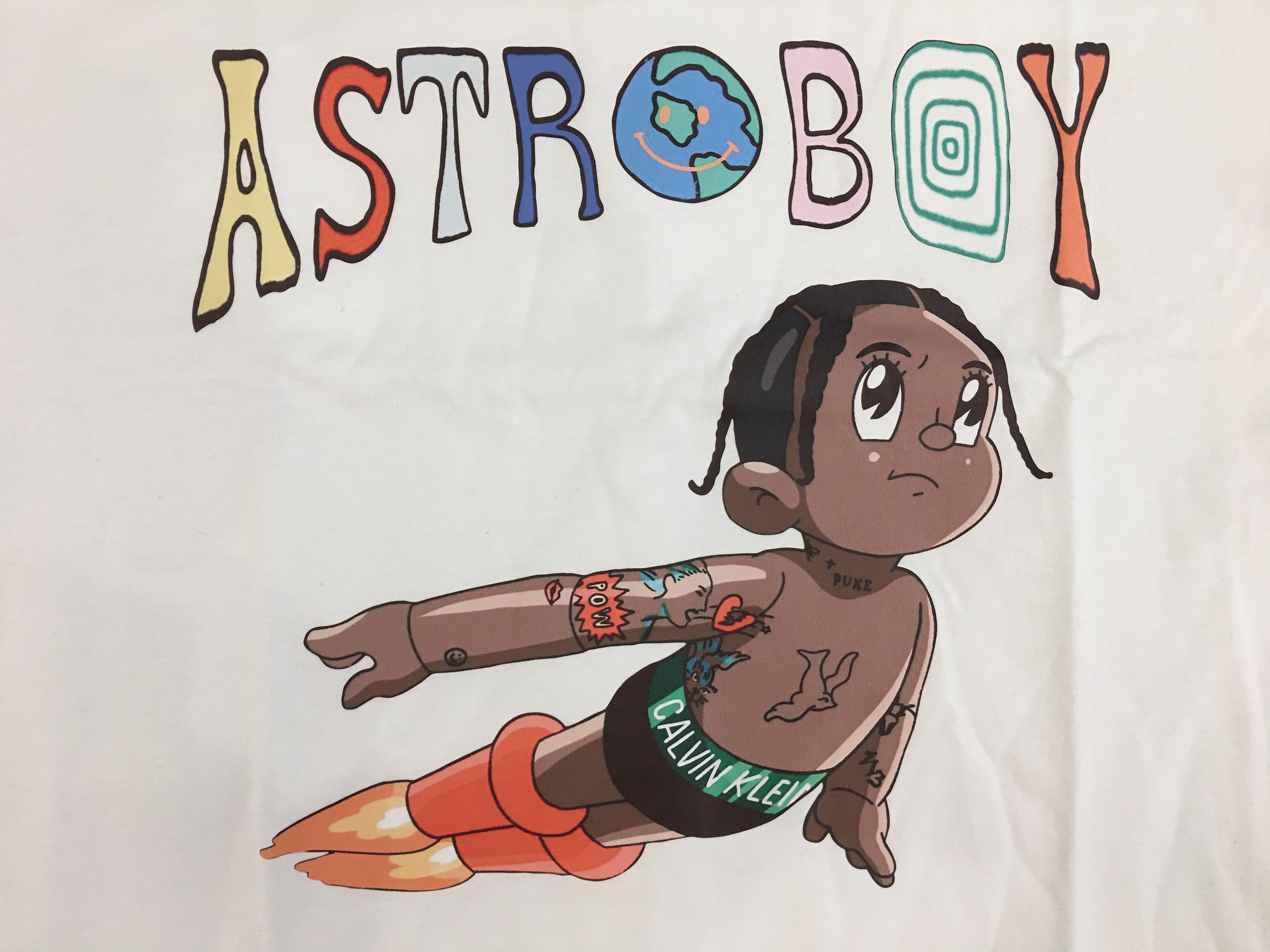 Cartoon Network Travis Scott Cactus Jack Astroboy Printed Graphic Tee XL Size US XL / EU 56 / 4 - 2 Thumbnail
