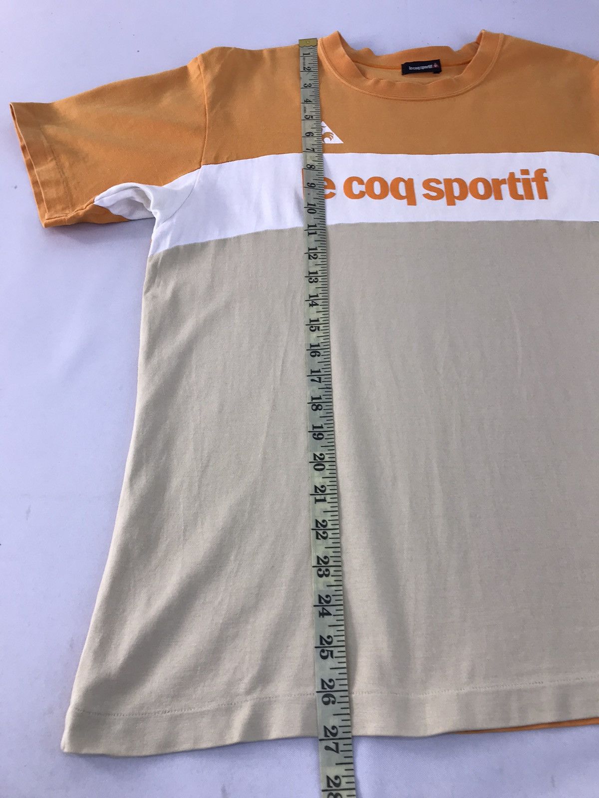 Le Coq Sportif Vintage Lecoqsportif Big Logo Multicolour Tee Size US M / EU 48-50 / 2 - 9 Thumbnail