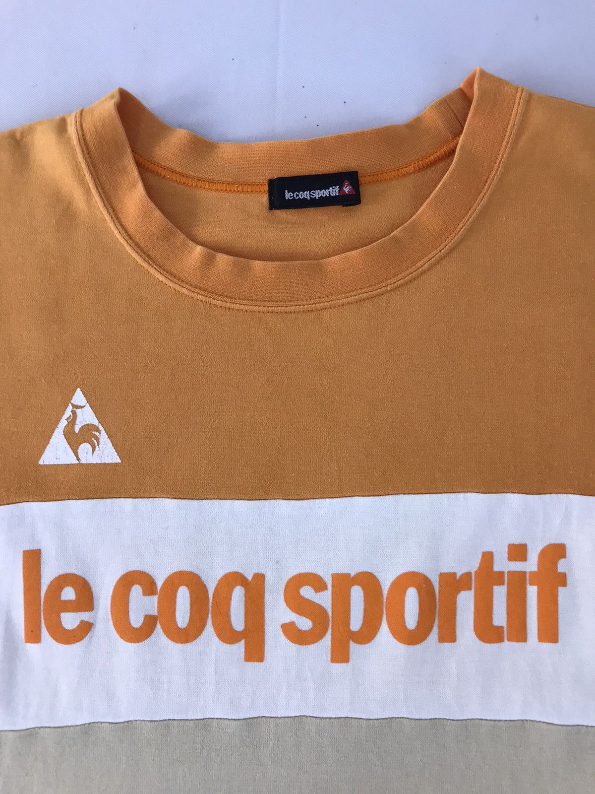 Le Coq Sportif Vintage Lecoqsportif Big Logo Multicolour Tee Size US M / EU 48-50 / 2 - 4 Thumbnail
