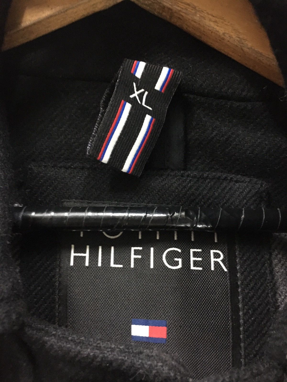 Tommy Hilfiger Vintage Tommy Hilfiger Duffer Wool Hoddie Jacket Size US L / EU 52-54 / 3 - 8 Thumbnail