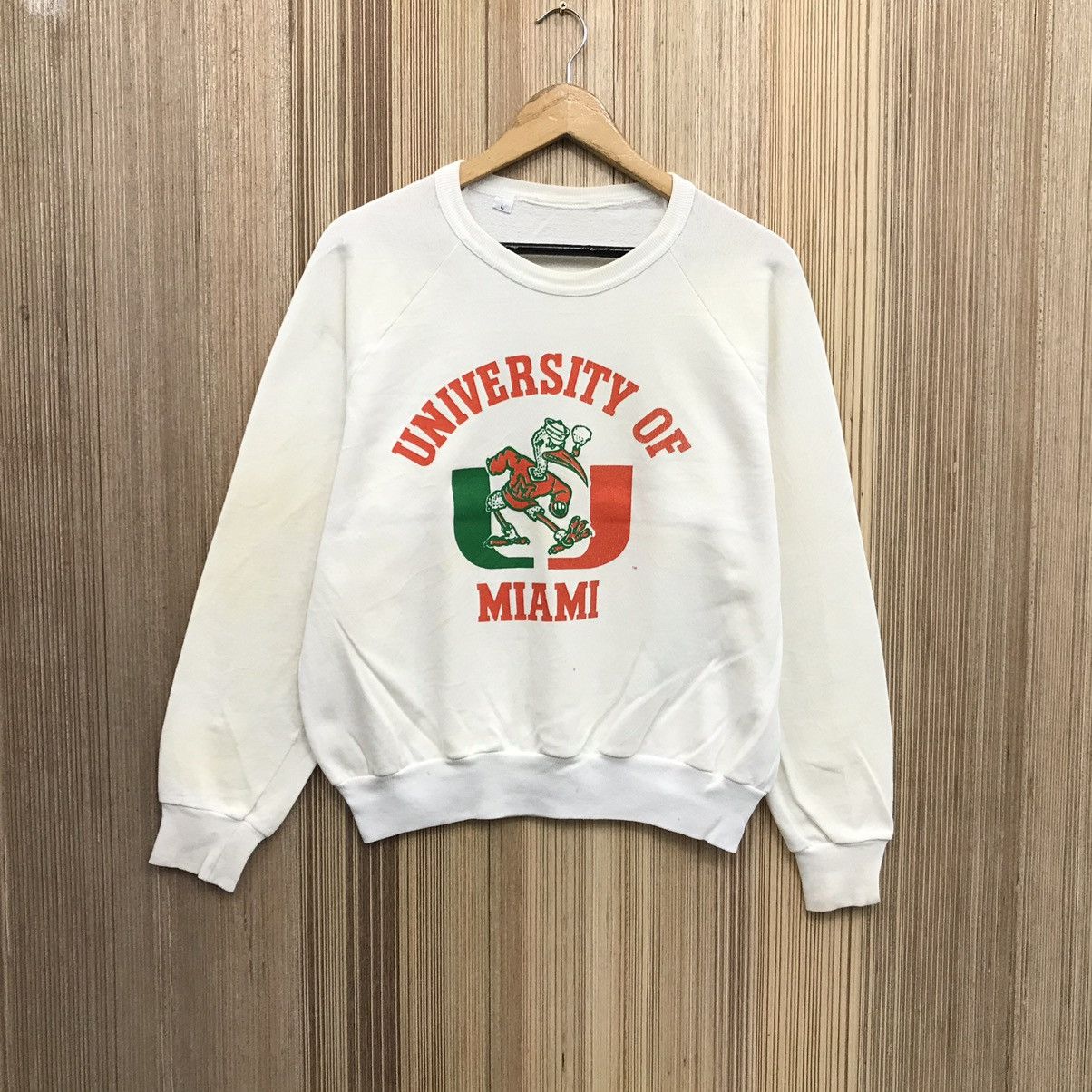 NFL Vintage University Of Miami Hurricanes Football Sweatshirt Size US S / EU 44-46 / 1 - 1 Thumbnail