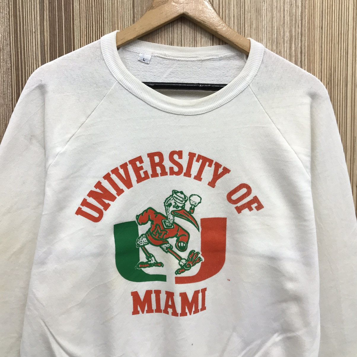 NFL Vintage University Of Miami Hurricanes Football Sweatshirt Size US S / EU 44-46 / 1 - 2 Thumbnail