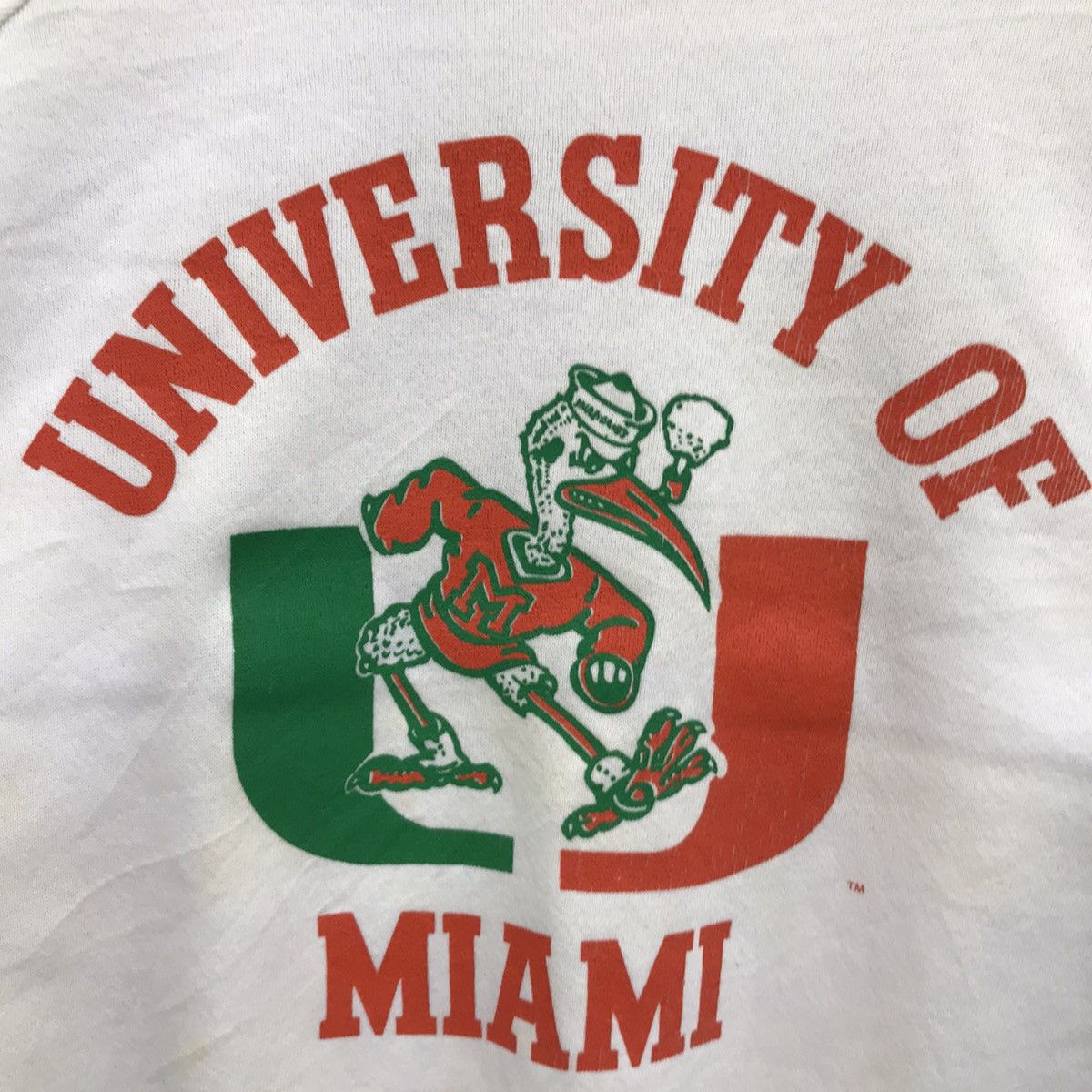 NFL Vintage University Of Miami Hurricanes Football Sweatshirt Size US S / EU 44-46 / 1 - 3 Thumbnail