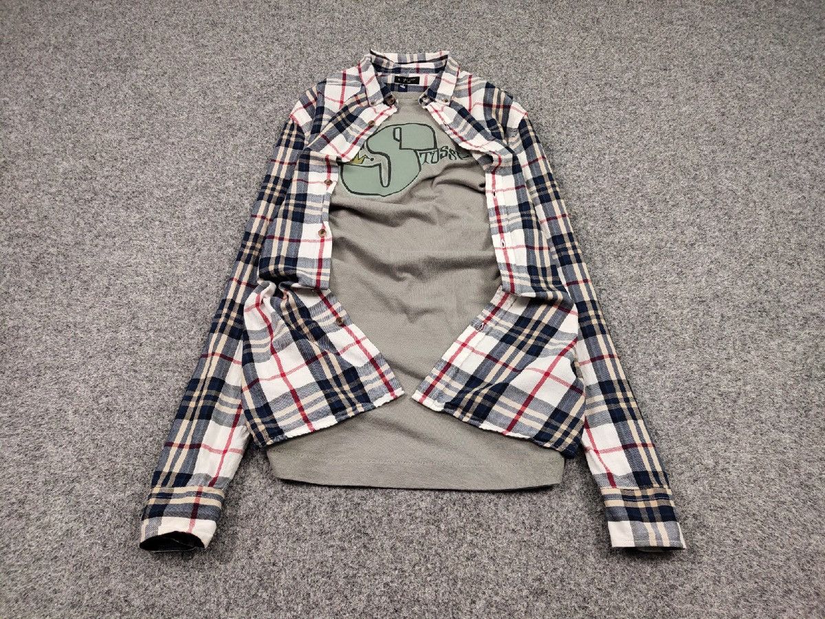 Flannel Vintage Flannel Shirt Travis Scott Style Streetwear Hype Size US XL / EU 56 / 4 - 2 Thumbnail