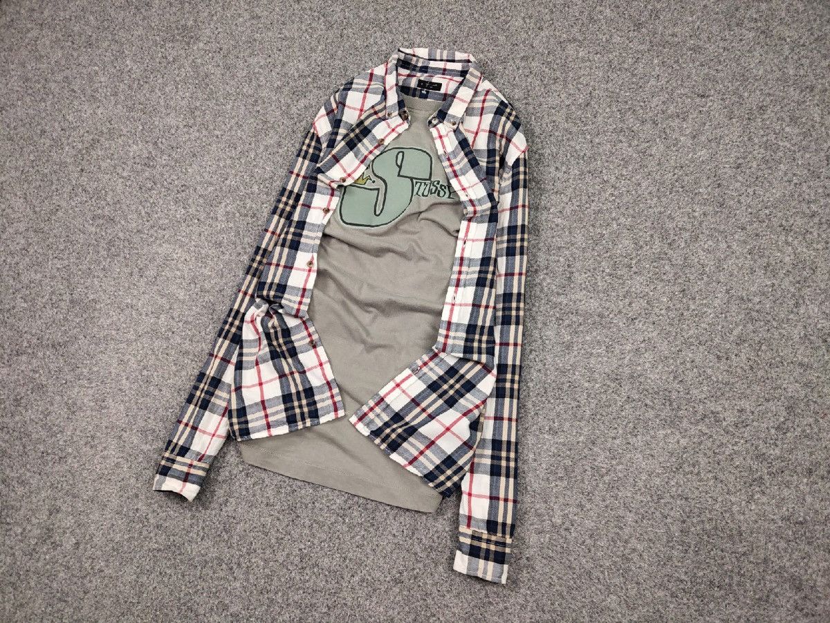 Flannel Vintage Flannel Shirt Travis Scott Style Streetwear Hype Size US XL / EU 56 / 4 - 3 Thumbnail