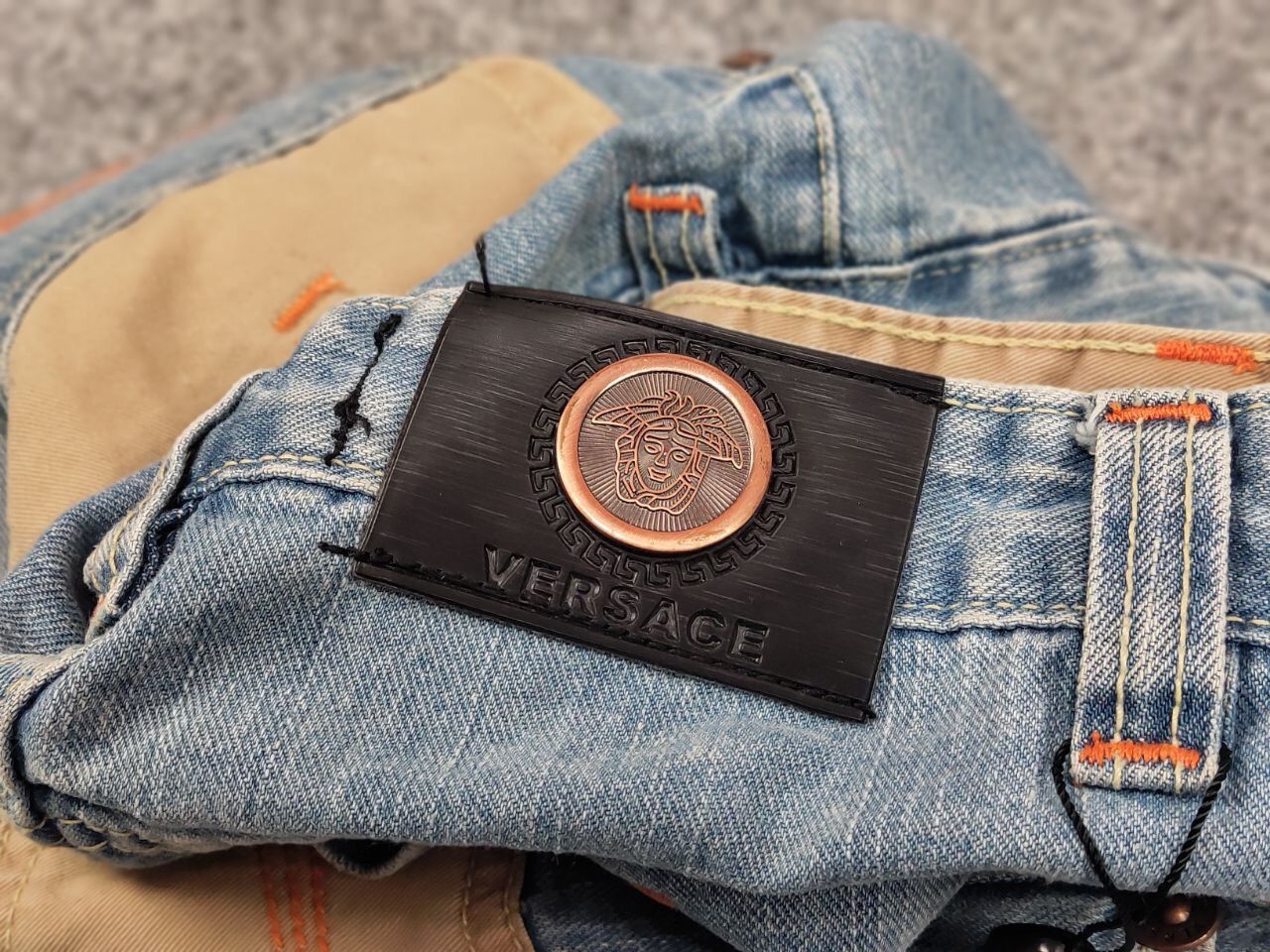 Versace Jeans Couture Vintage 90's Versace Jeans Couture Logo Pocket Denim Size US 30 / EU 46 - 18 Thumbnail