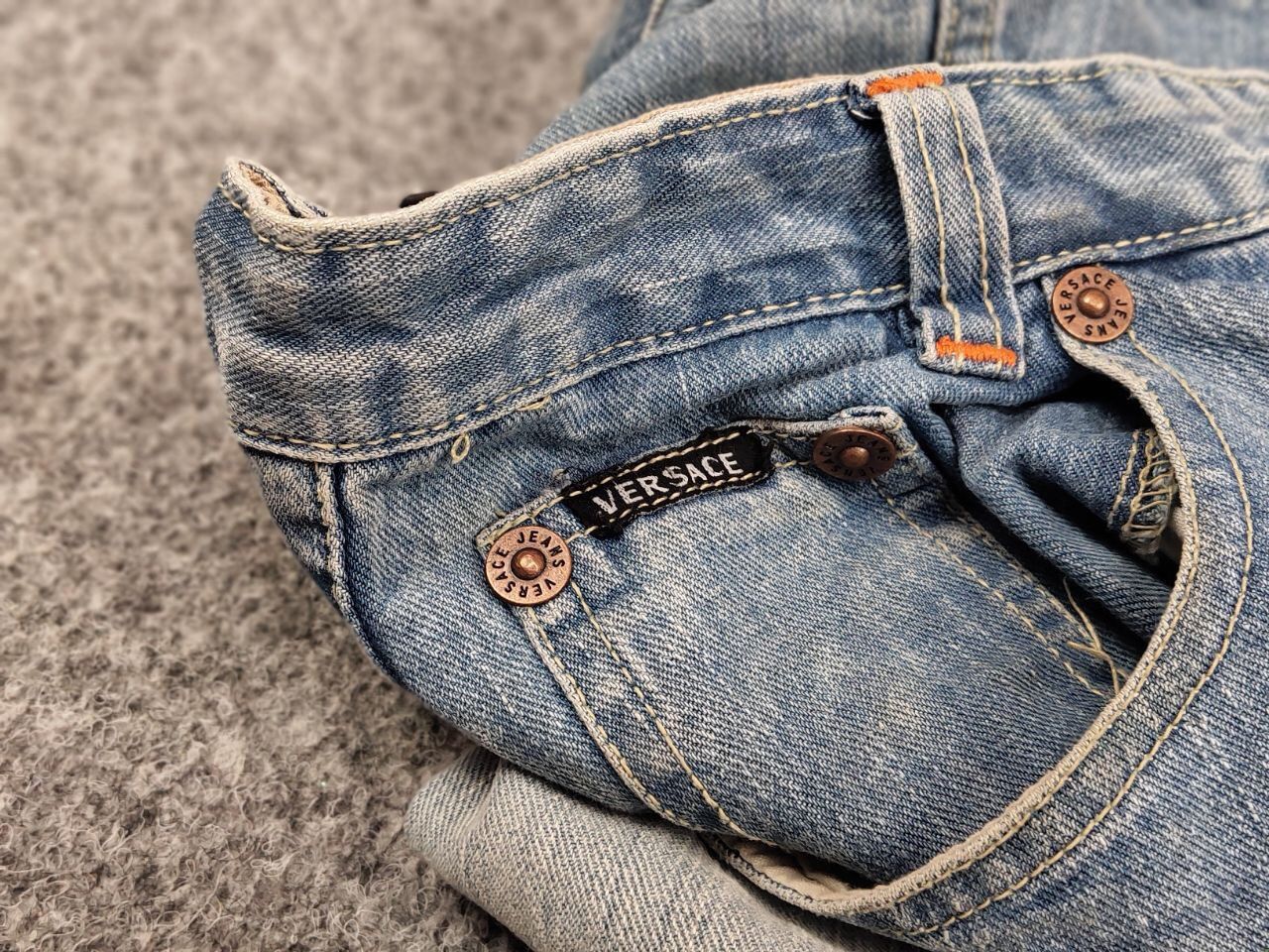 Versace Jeans Couture Vintage 90's Versace Jeans Couture Logo Pocket Denim Size US 30 / EU 46 - 17 Thumbnail