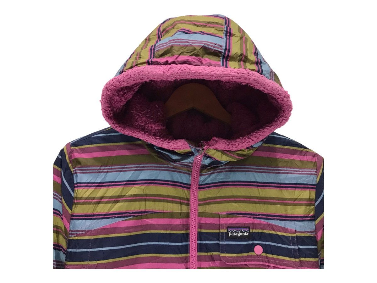 Patagonia × Vintage Vintage Patagonia Hoodie Reversible Jacket Fleece Puffer Size M / US 6-8 / IT 42-44 - 3 Thumbnail