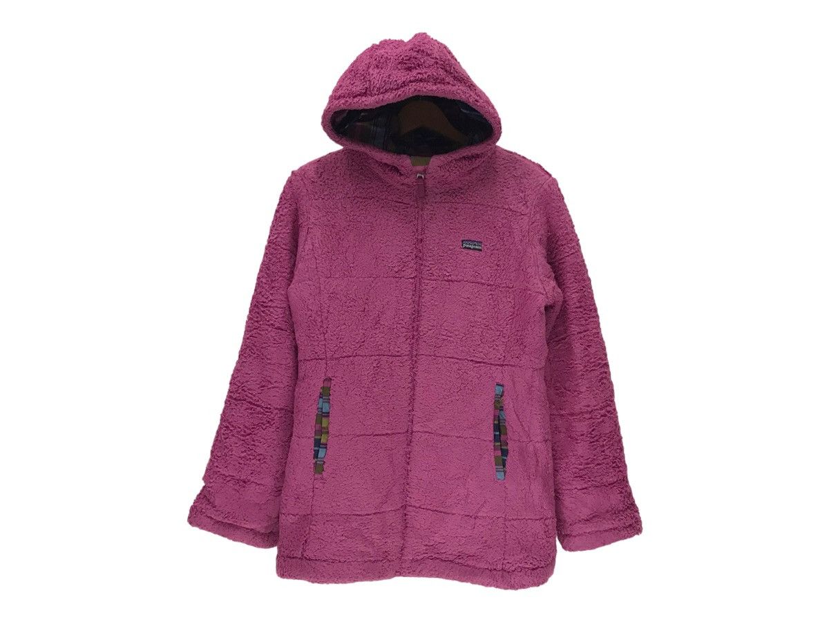 Patagonia × Vintage Vintage Patagonia Hoodie Reversible Jacket Fleece Puffer Size M / US 6-8 / IT 42-44 - 7 Thumbnail