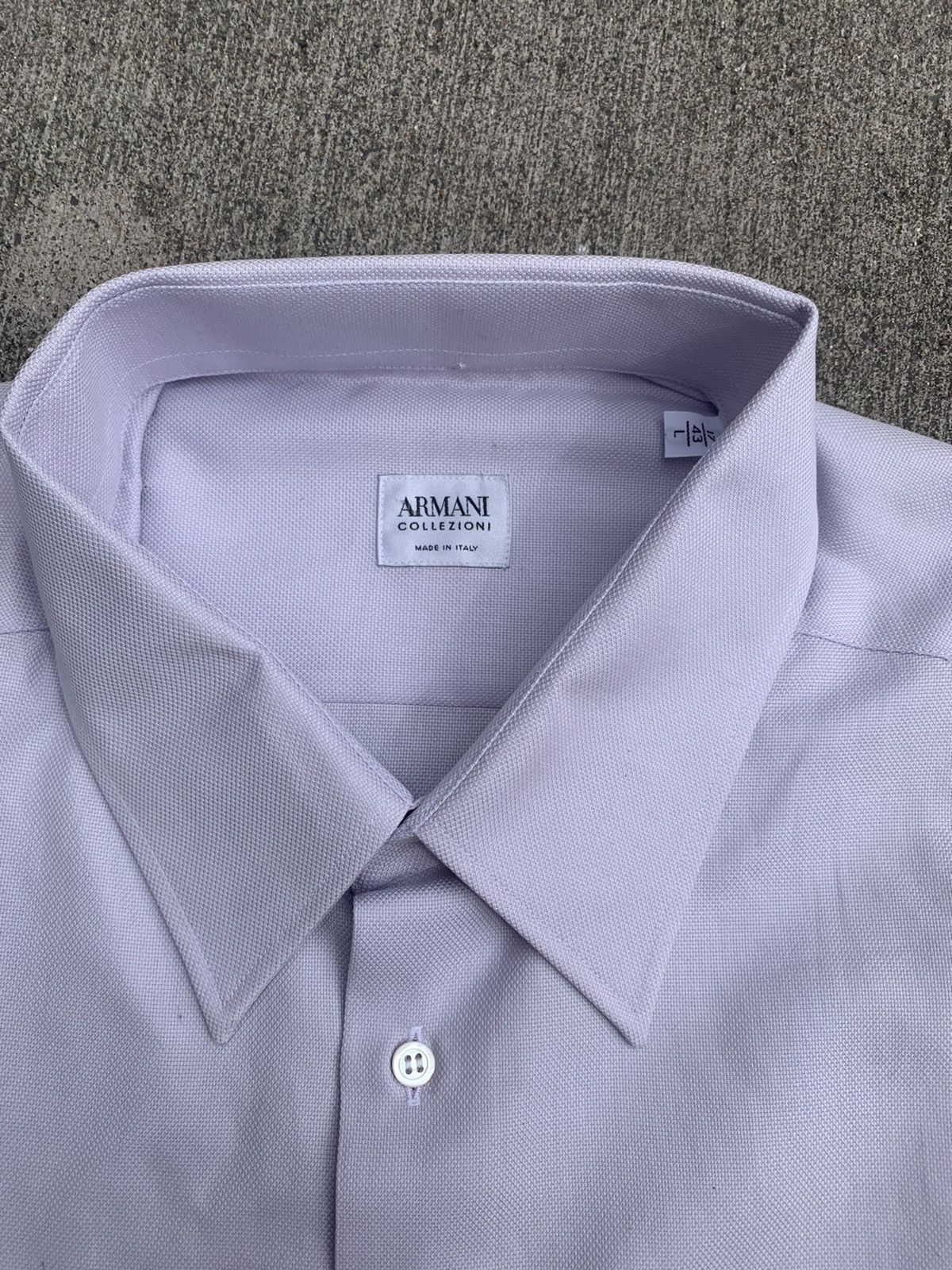 Armani × Designer Armani Collezioni Dress Shirt 43L Size 42L - 2 Thumbnail