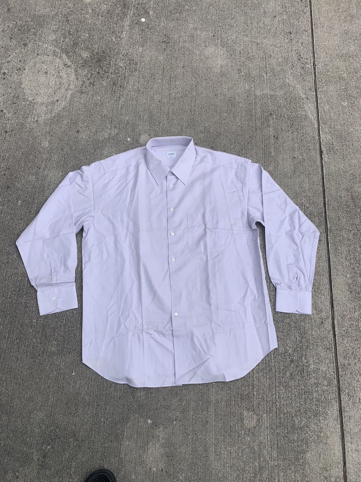 Armani × Designer Armani Collezioni Dress Shirt 43L Size 42L - 1 Thumbnail