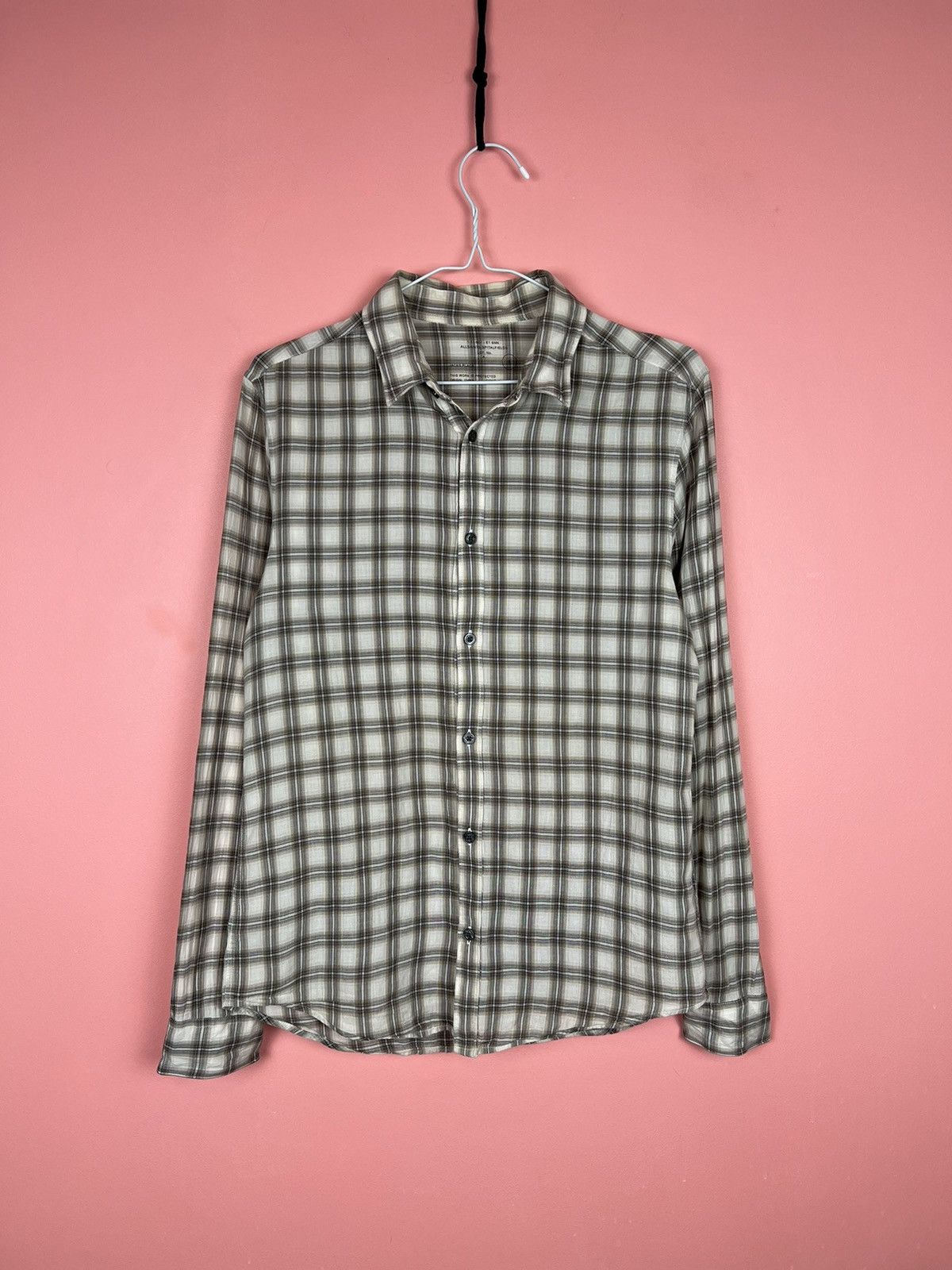 Allsaints Allsaints vintage long sleeve shirt quilted American stile Size US S / EU 44-46 / 1 - 1 Thumbnail