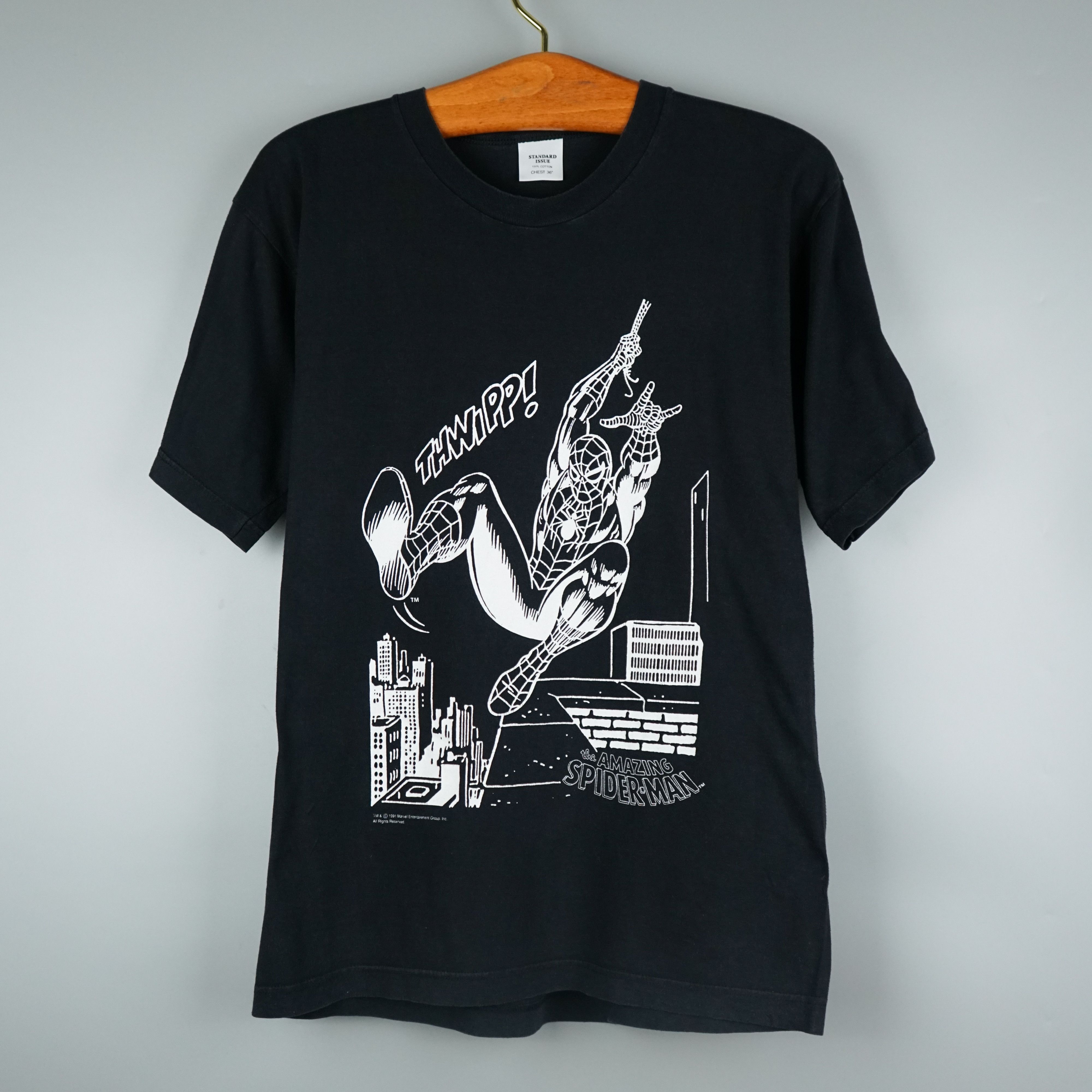 Marvel Comics × Vintage 1991 Spiderman Marvel Comics t-shirt Size US M / EU 48-50 / 2 - 1 Thumbnail