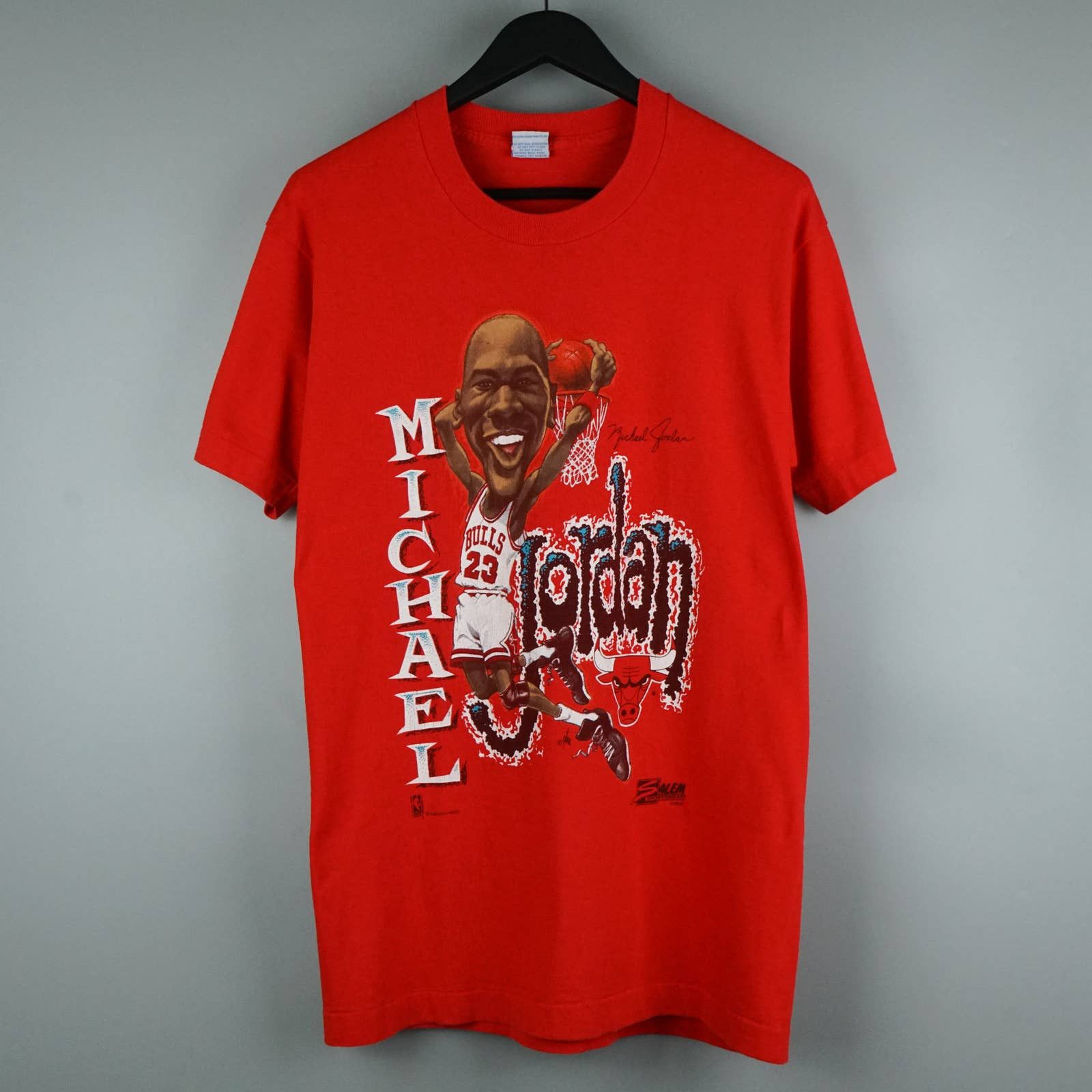 image of Jordan NBA 1990S Michael Jordan Parody T-Shirt in Red, Men's (Size Medium)