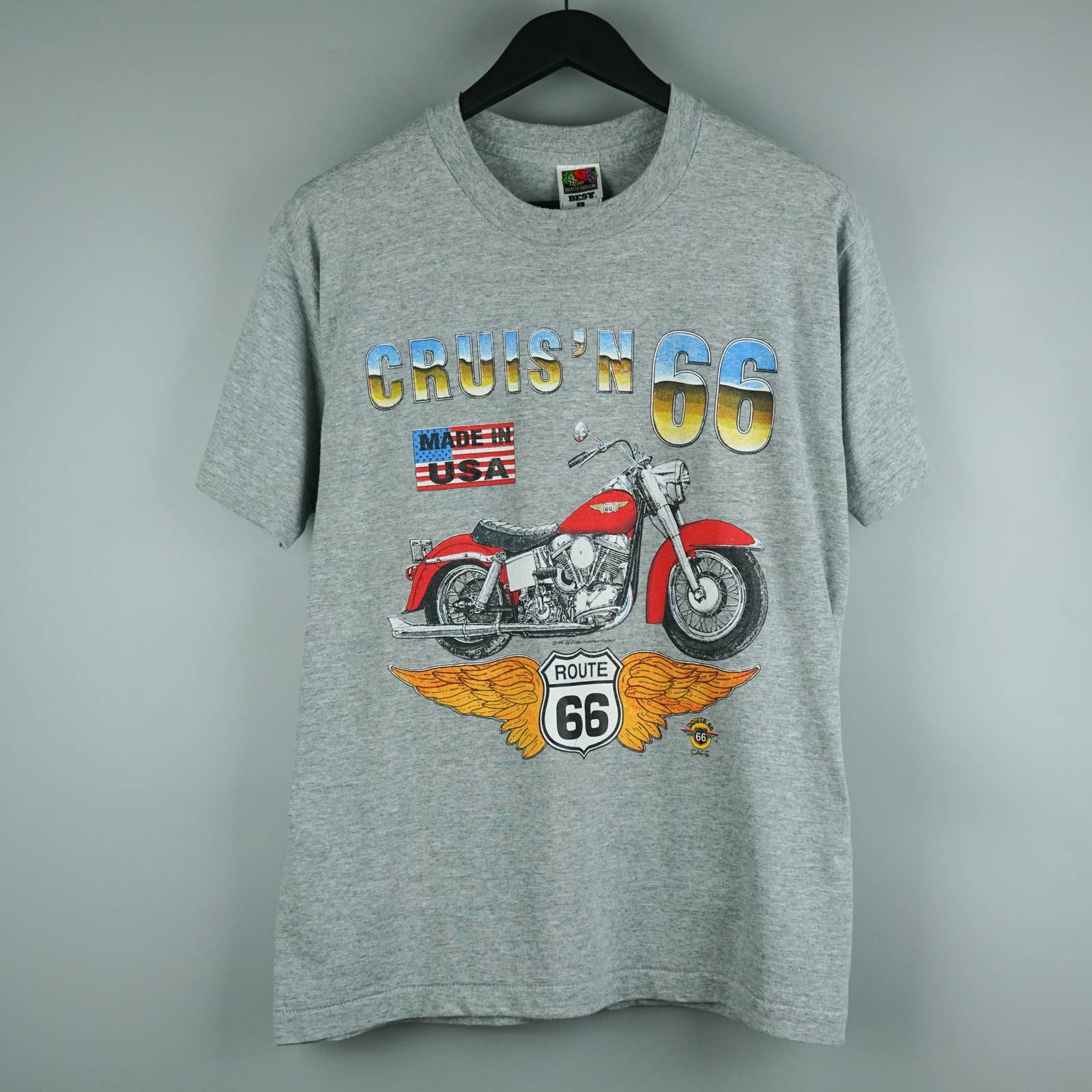 Harley Davidson × Vintage 1990s Road 66 t-shirt Size US L / EU 52-54 / 3 - 1 Thumbnail
