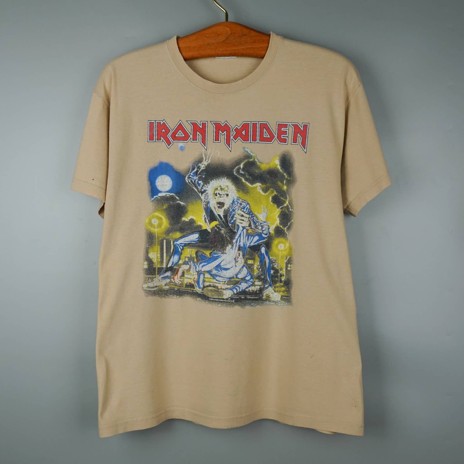 Band Tees × Vintage 1991 Iron Maiden t shirt Size US L / EU 52-54 / 3 - 1 Thumbnail