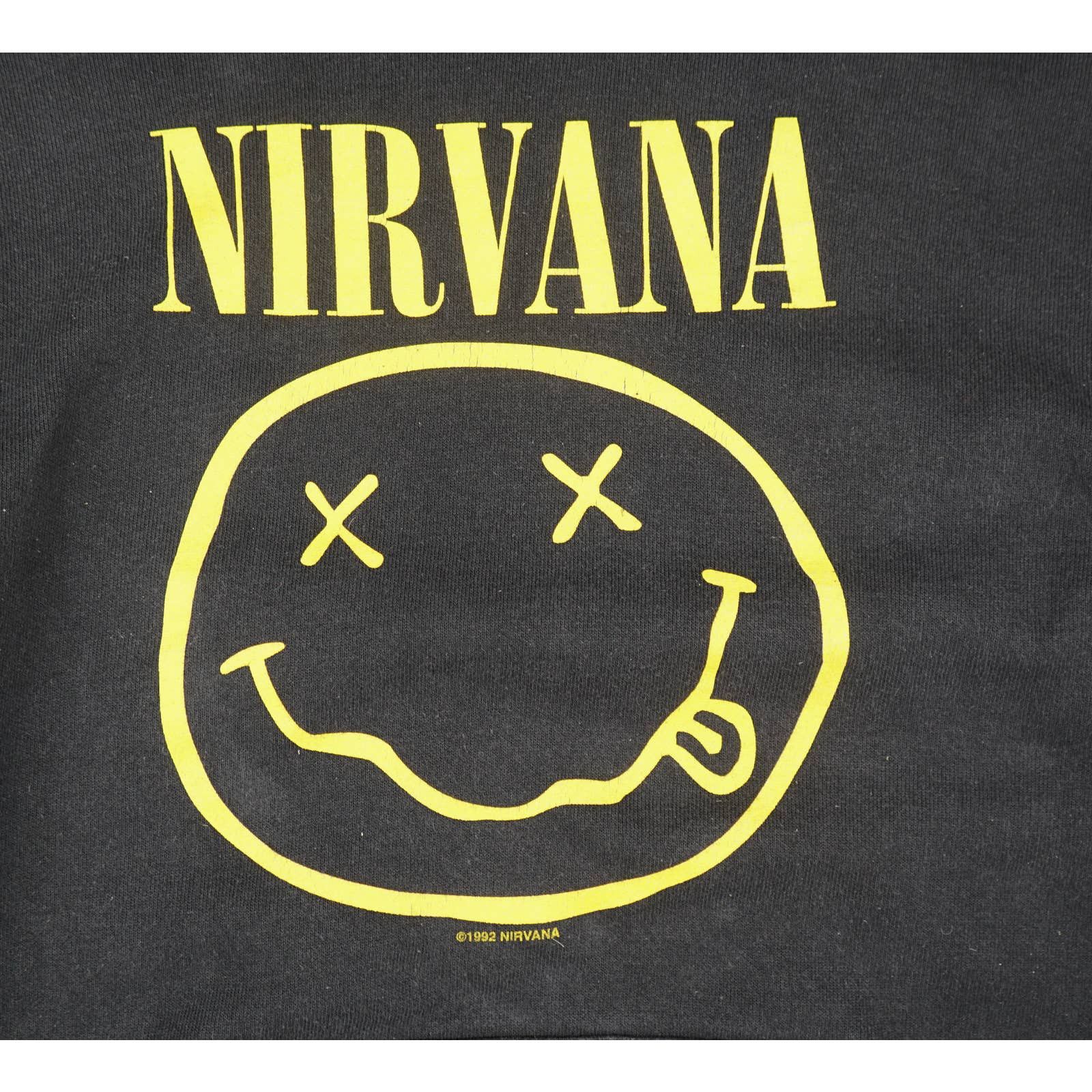 Band Tees × Vintage 1992 Nirvana Smiley Hoodie 2000s print Size US L / EU 52-54 / 3 - 2 Thumbnail