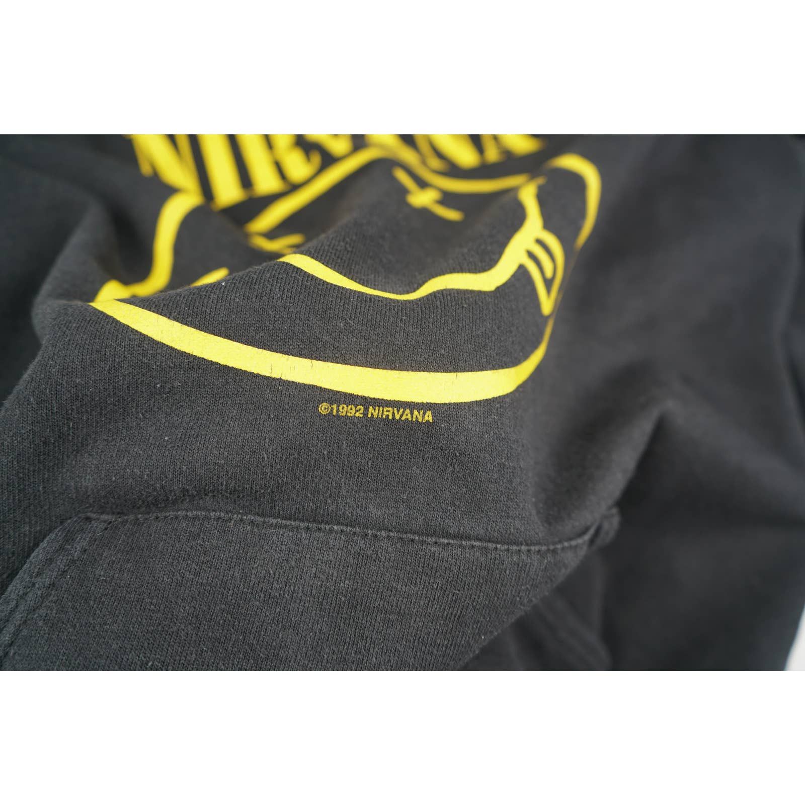 Band Tees × Vintage 1992 Nirvana Smiley Hoodie 2000s print Size US L / EU 52-54 / 3 - 4 Thumbnail
